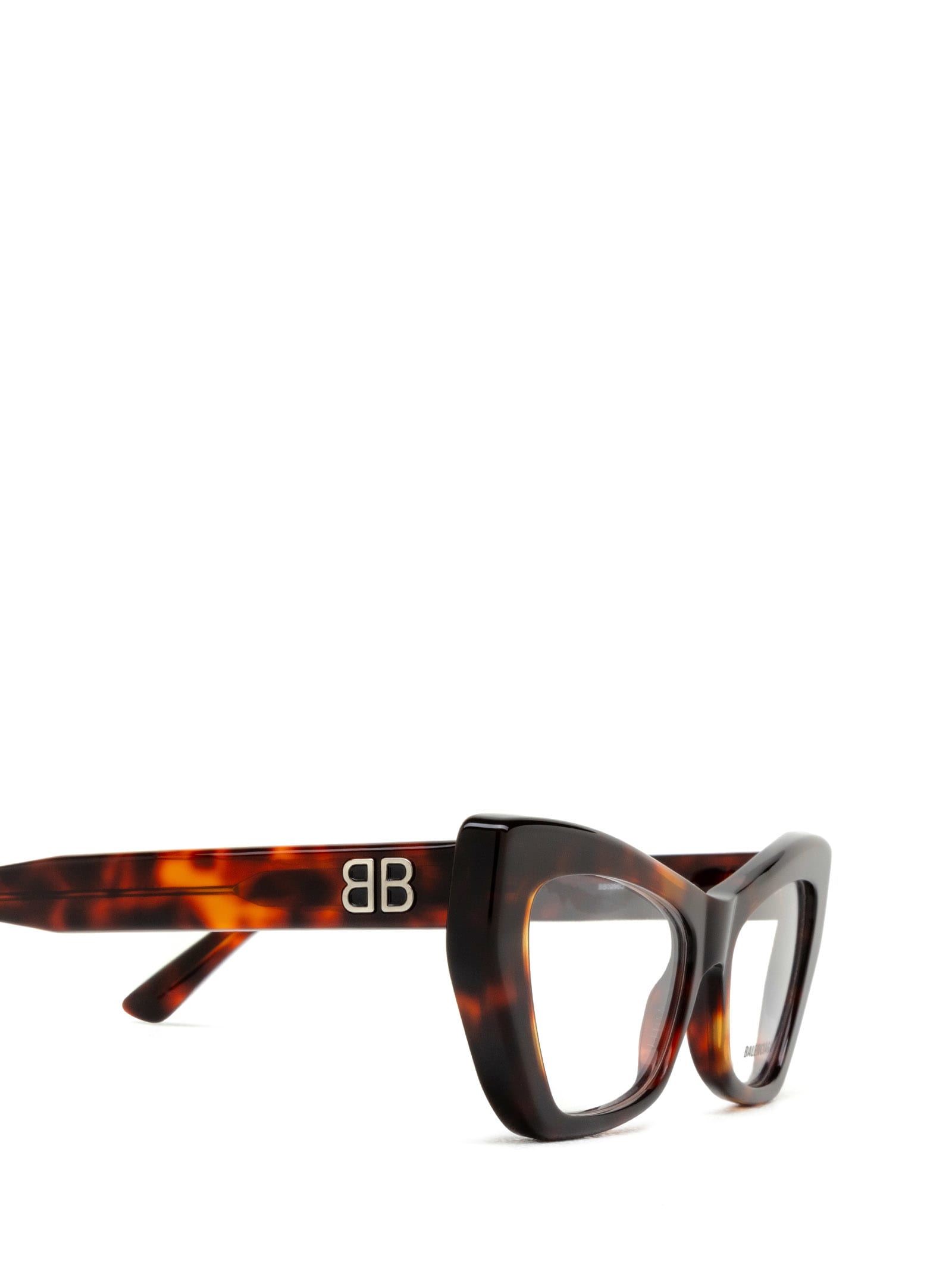 Shop Balenciaga Bb0296o Havana Glasses