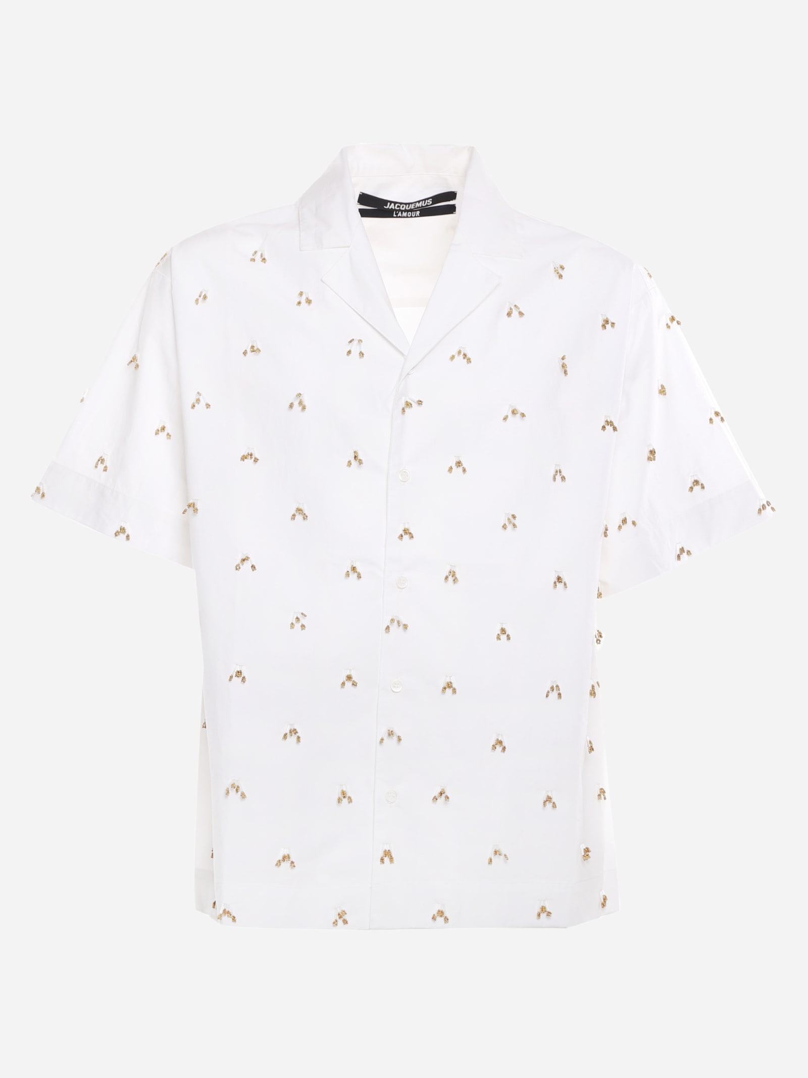Jacquemus Shirt Embroidered Le Chemise Blé In Cotton