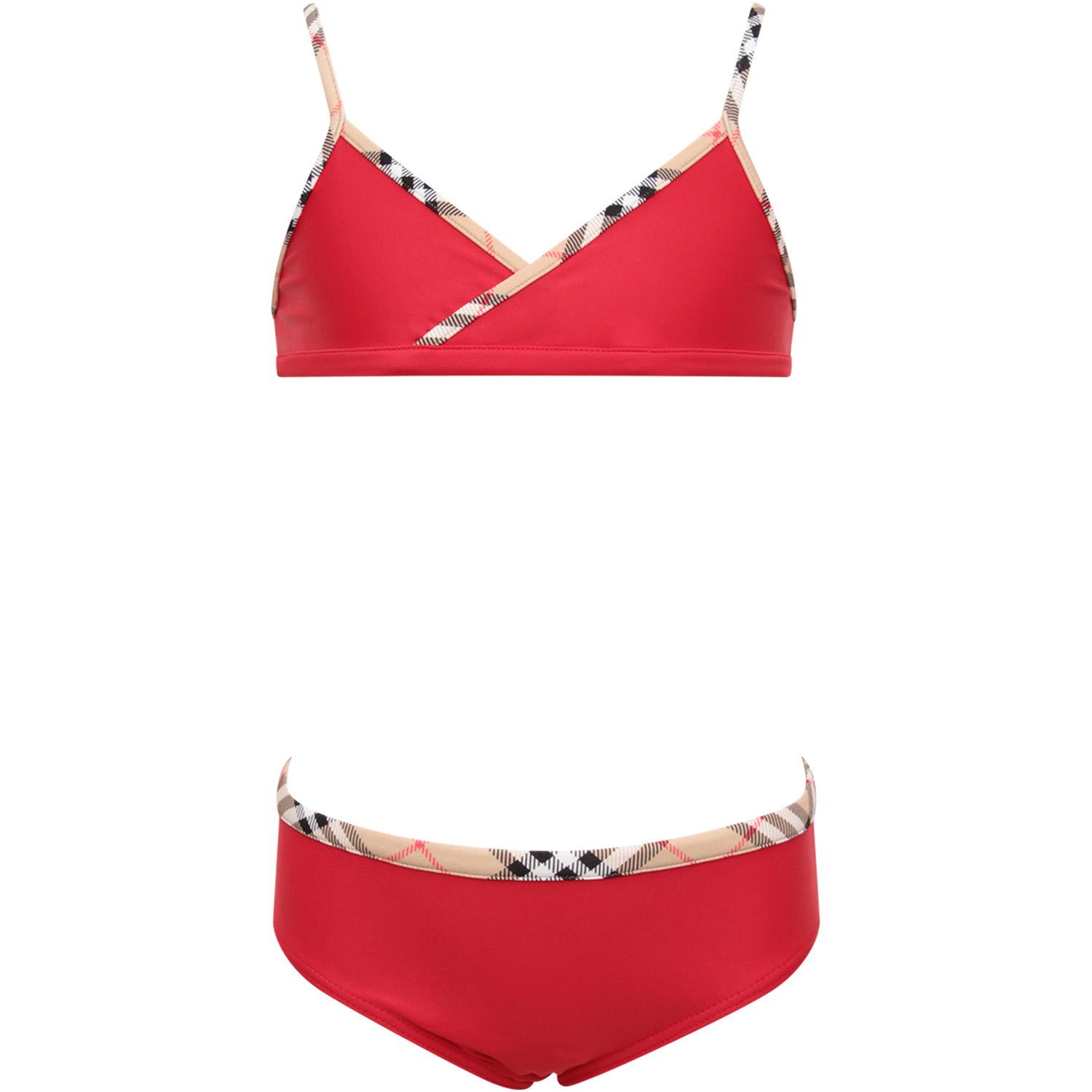 red burberry bikini