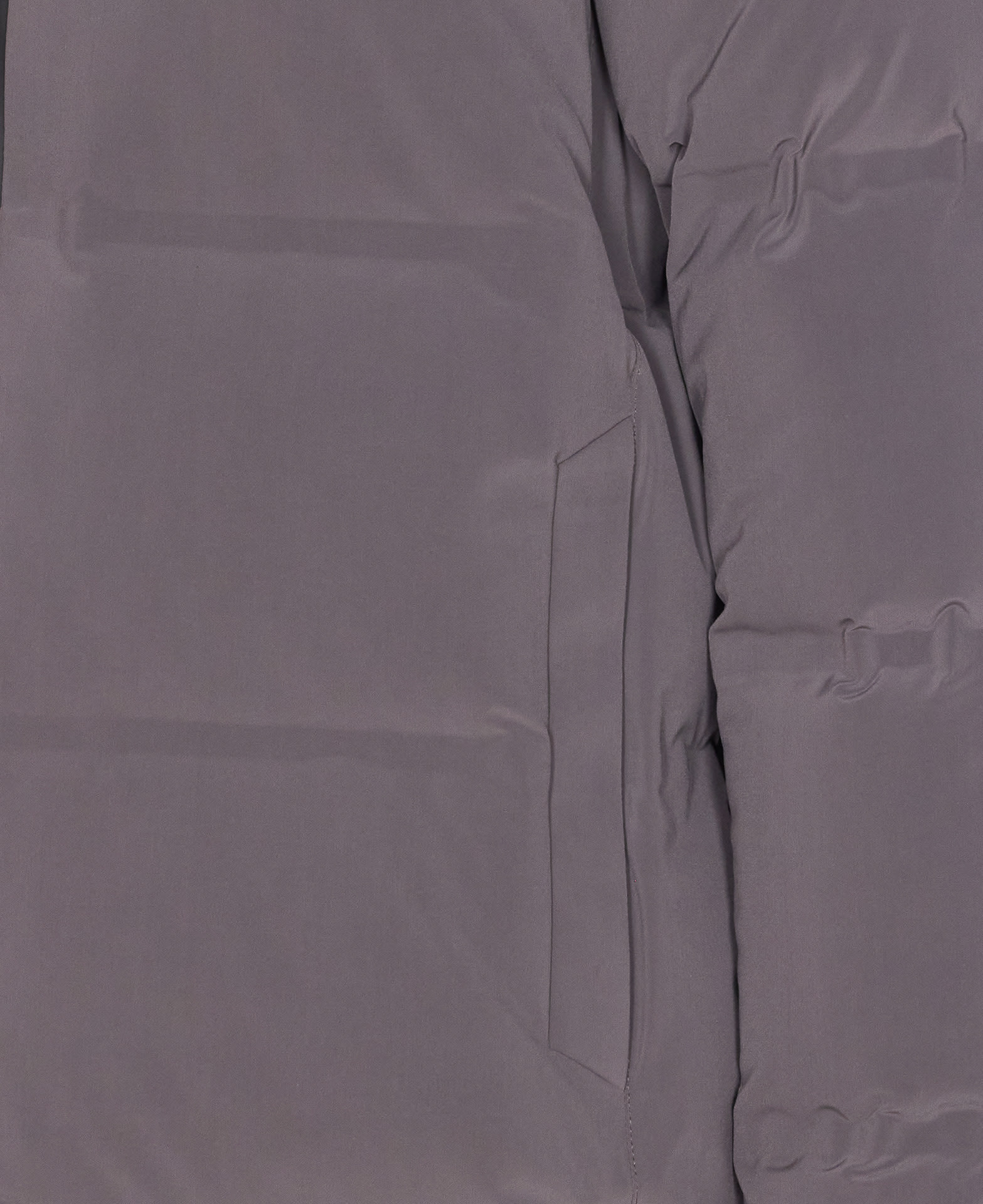 Herno Grey Down Jacket Zip Closure On The Front In Purple