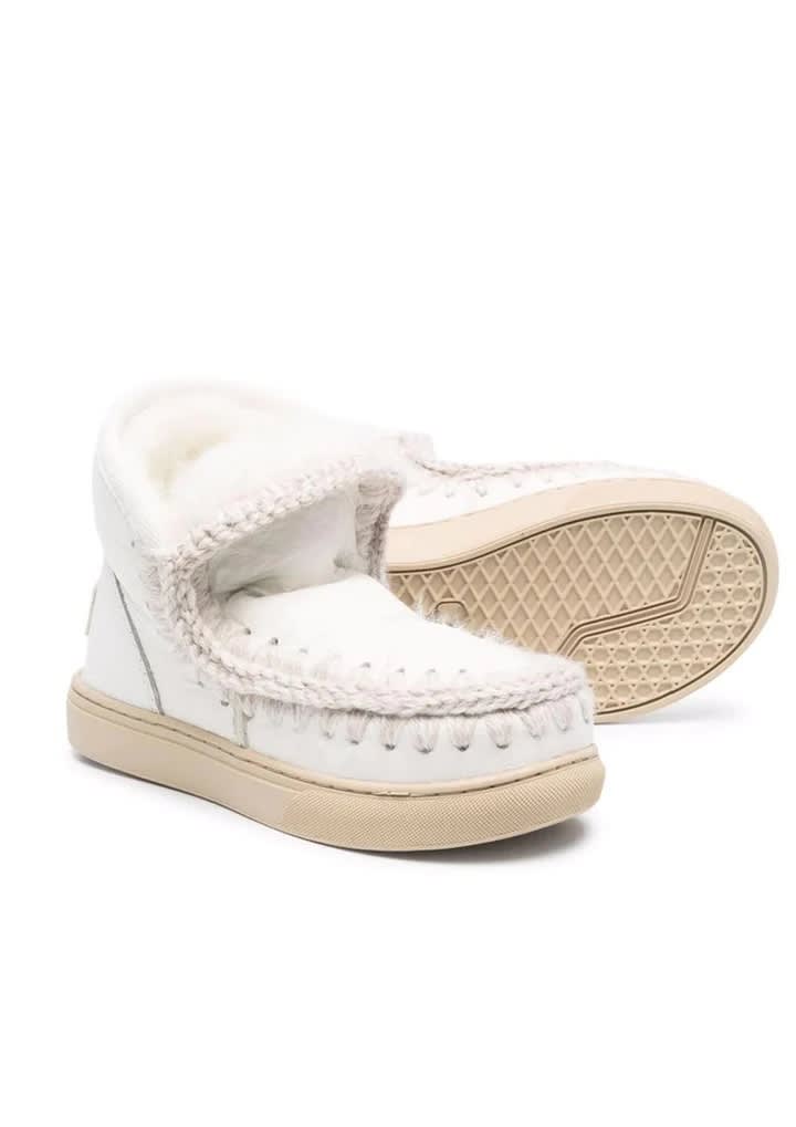 Shop Mou White Eskimo Sneakers