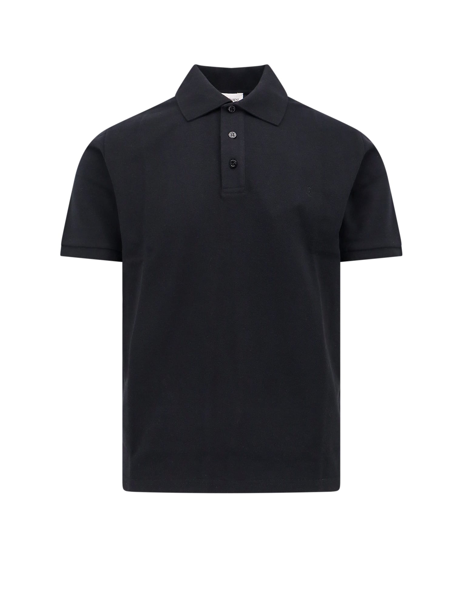 Shop Saint Laurent Polo Shirt In Black