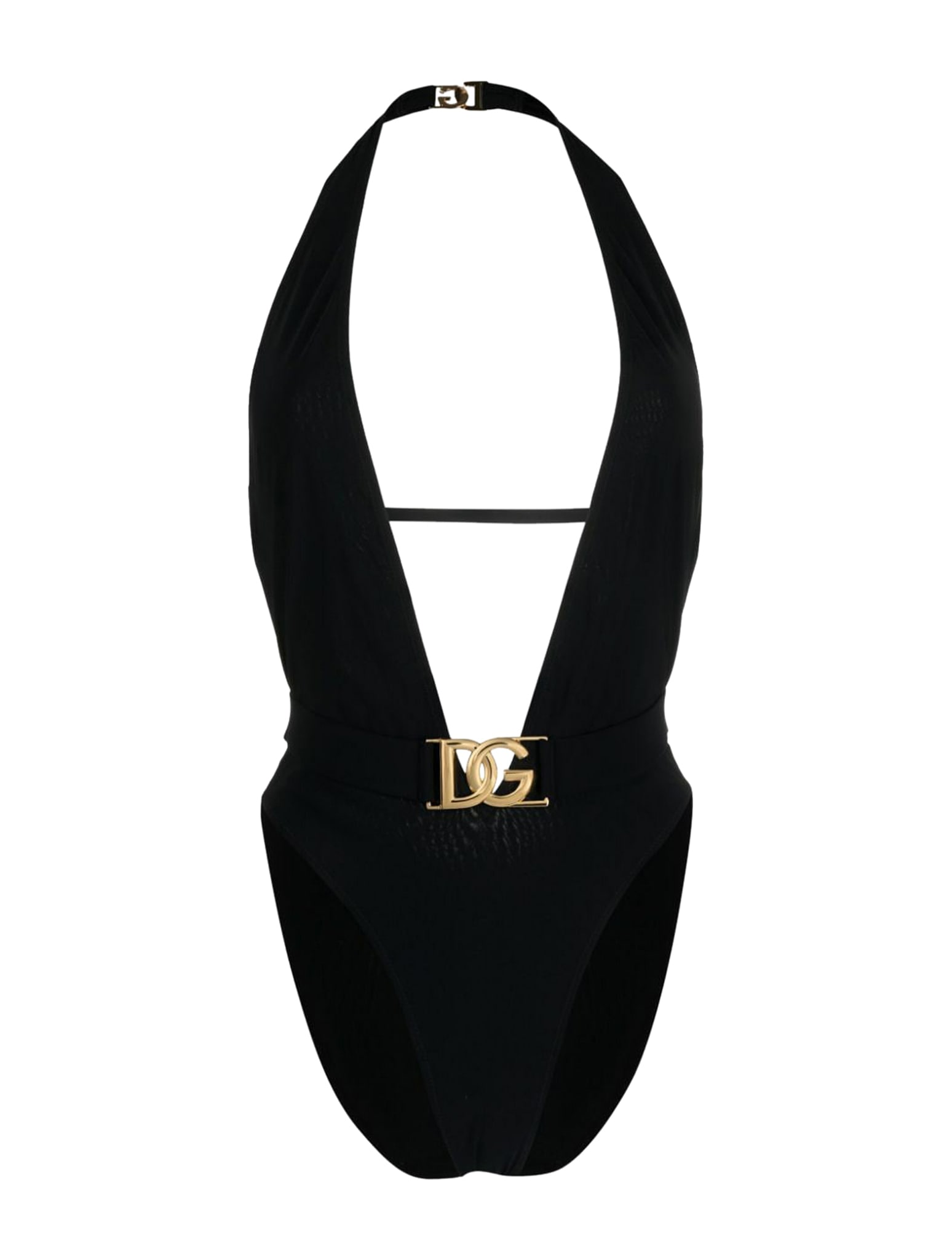 Shop Dolce & Gabbana Onepiece In Black