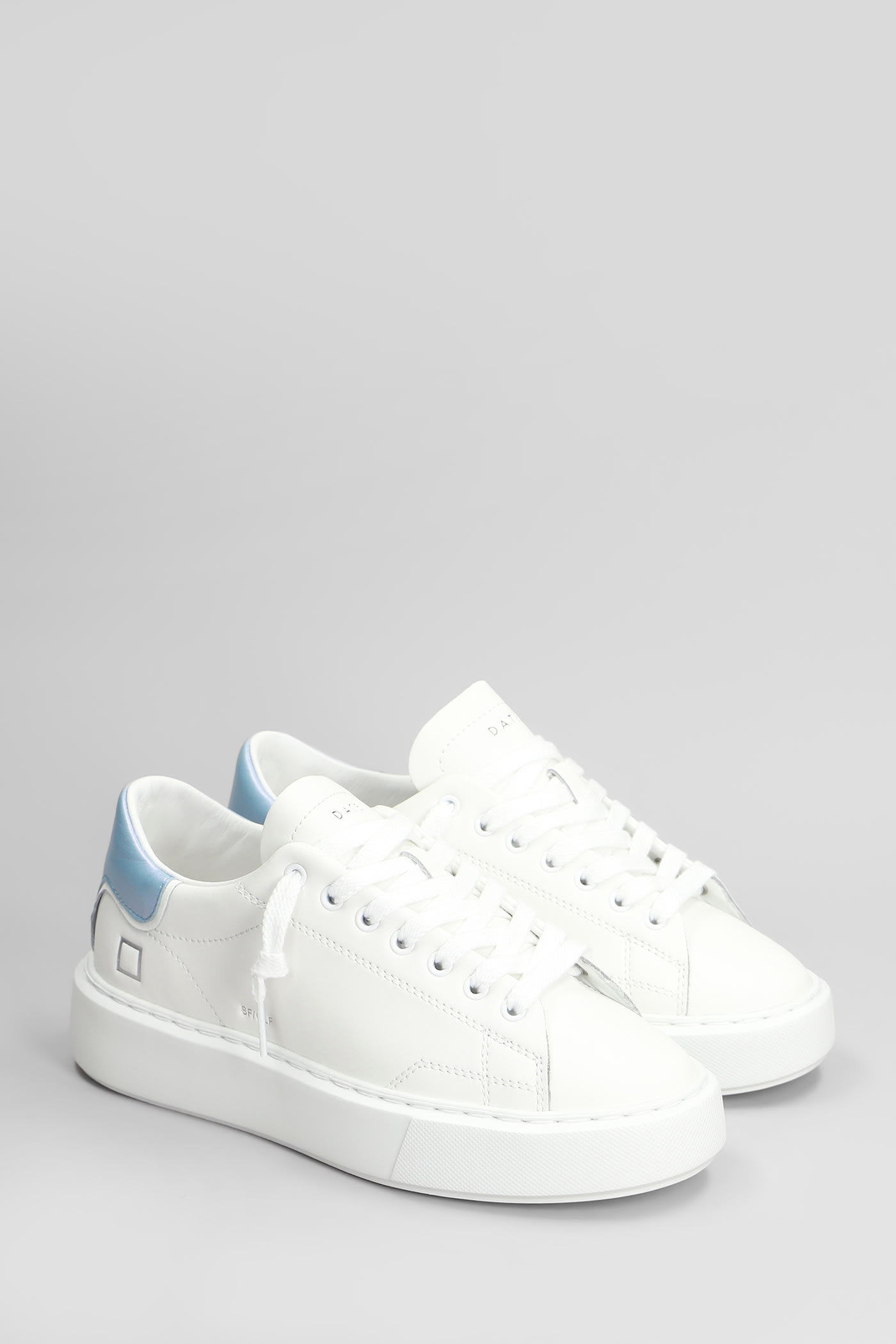 Date D.a.t.e. Sfera Sneakers In White Sky