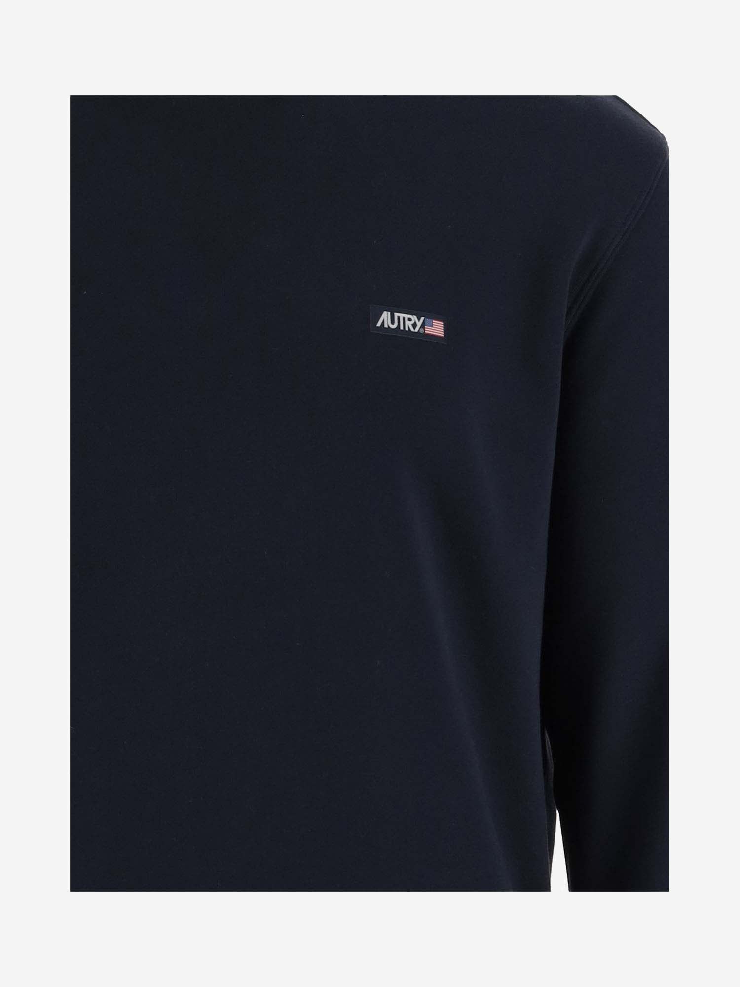 Shop Autry Cotton Sweatshirt With Logo In Blue