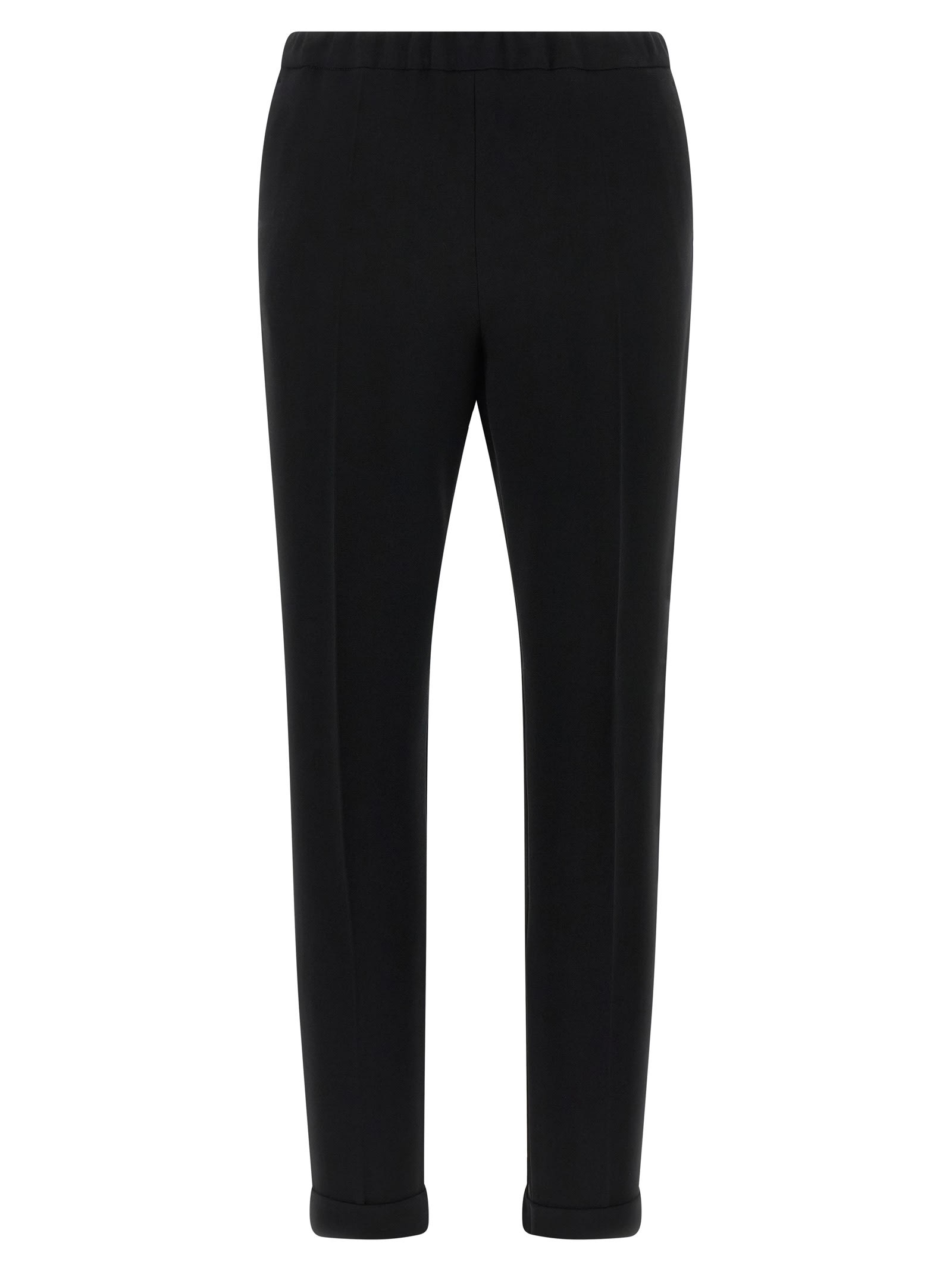 Alberto Biani Stripe Detail Tailored Trousers In Black