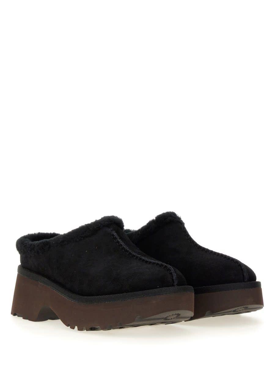 Shop Ugg New Heights Cozy Sabot In Black