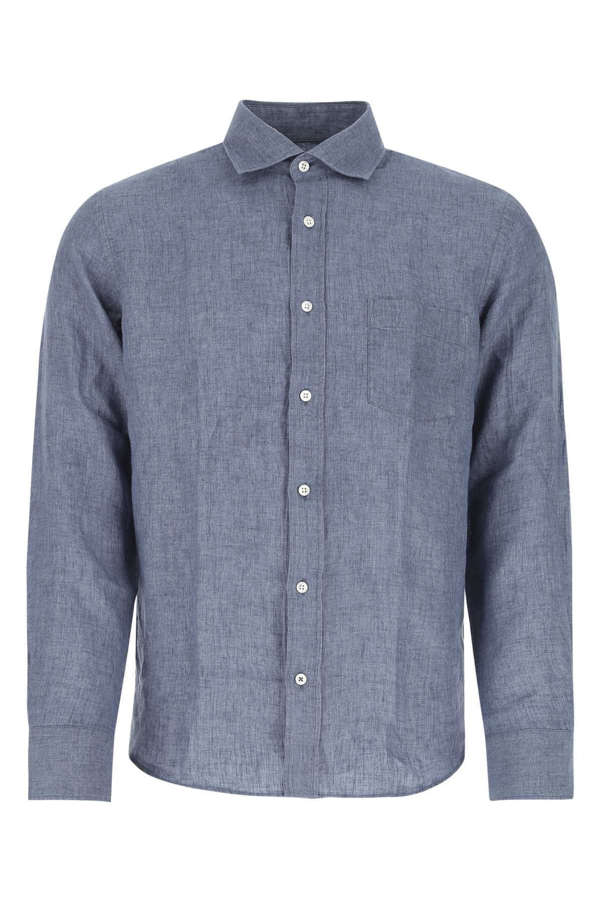 Denim Blue Linen Paul Shirt