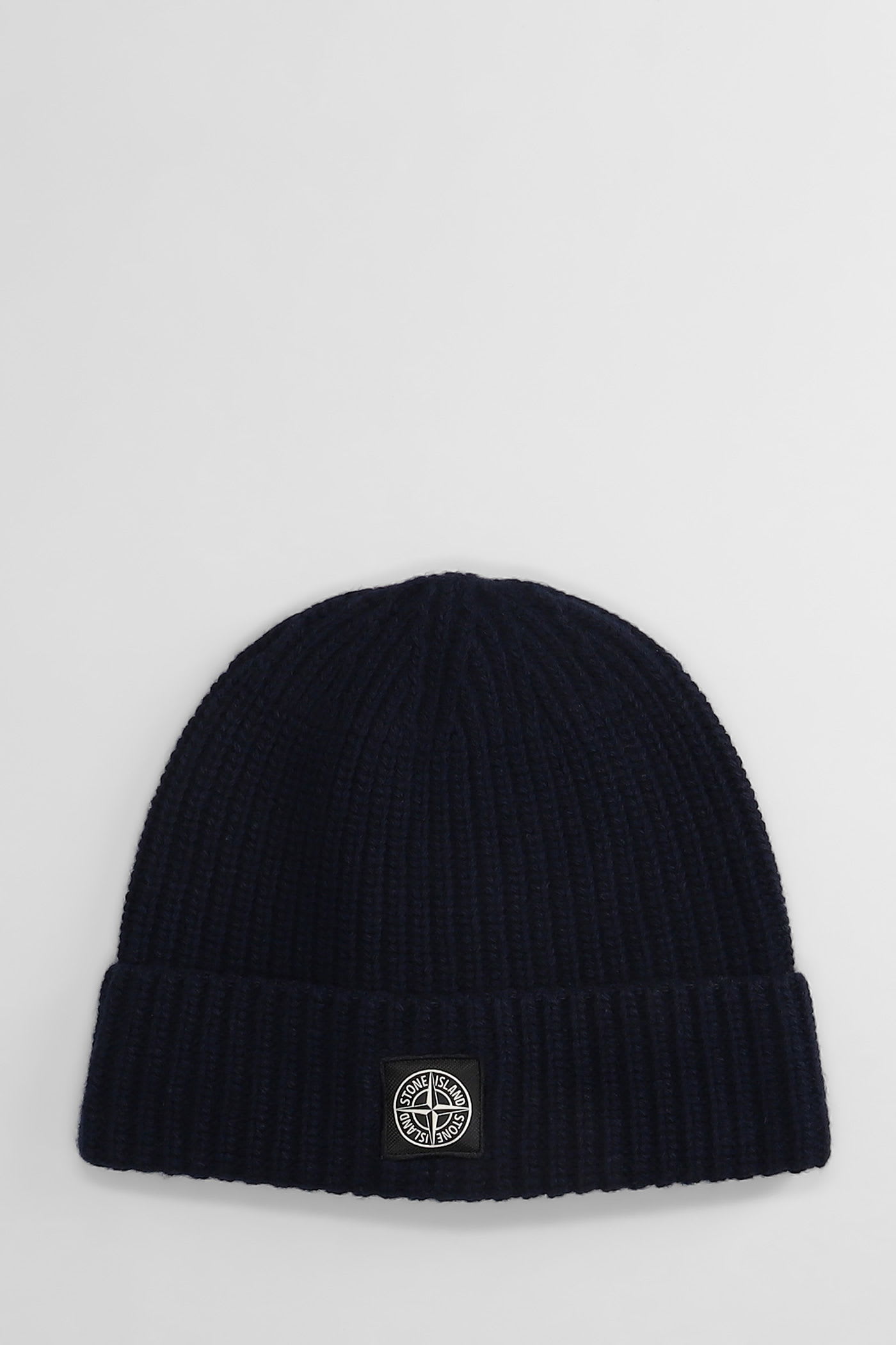 Stone Island Hats In Black Wool In Black