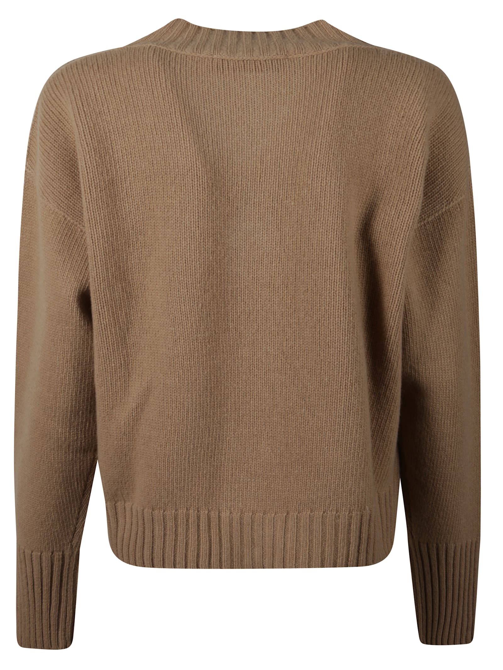 Jucca Button Cardigan In Brown