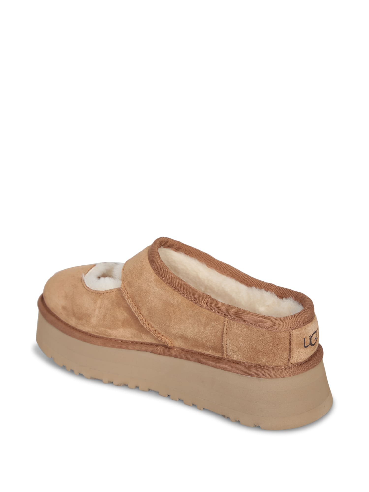 Ugg Mary Jane Platform Lace-up Shoes In Brown