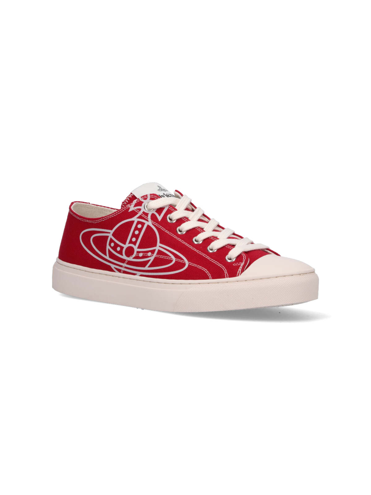 Shop Vivienne Westwood Plimsoll Low Top 2.0 Sneakers In Red
