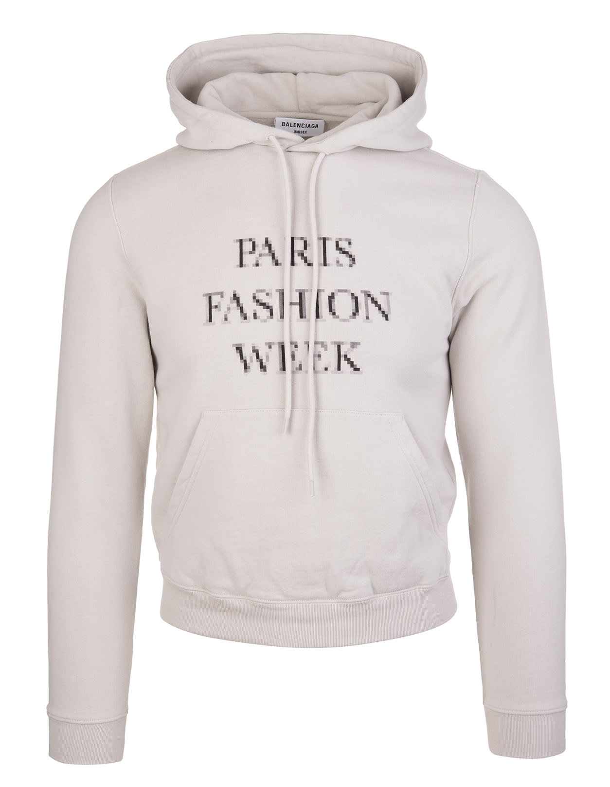 Balenciaga Unisex Grey Fashion Week Shrunk Hoodie