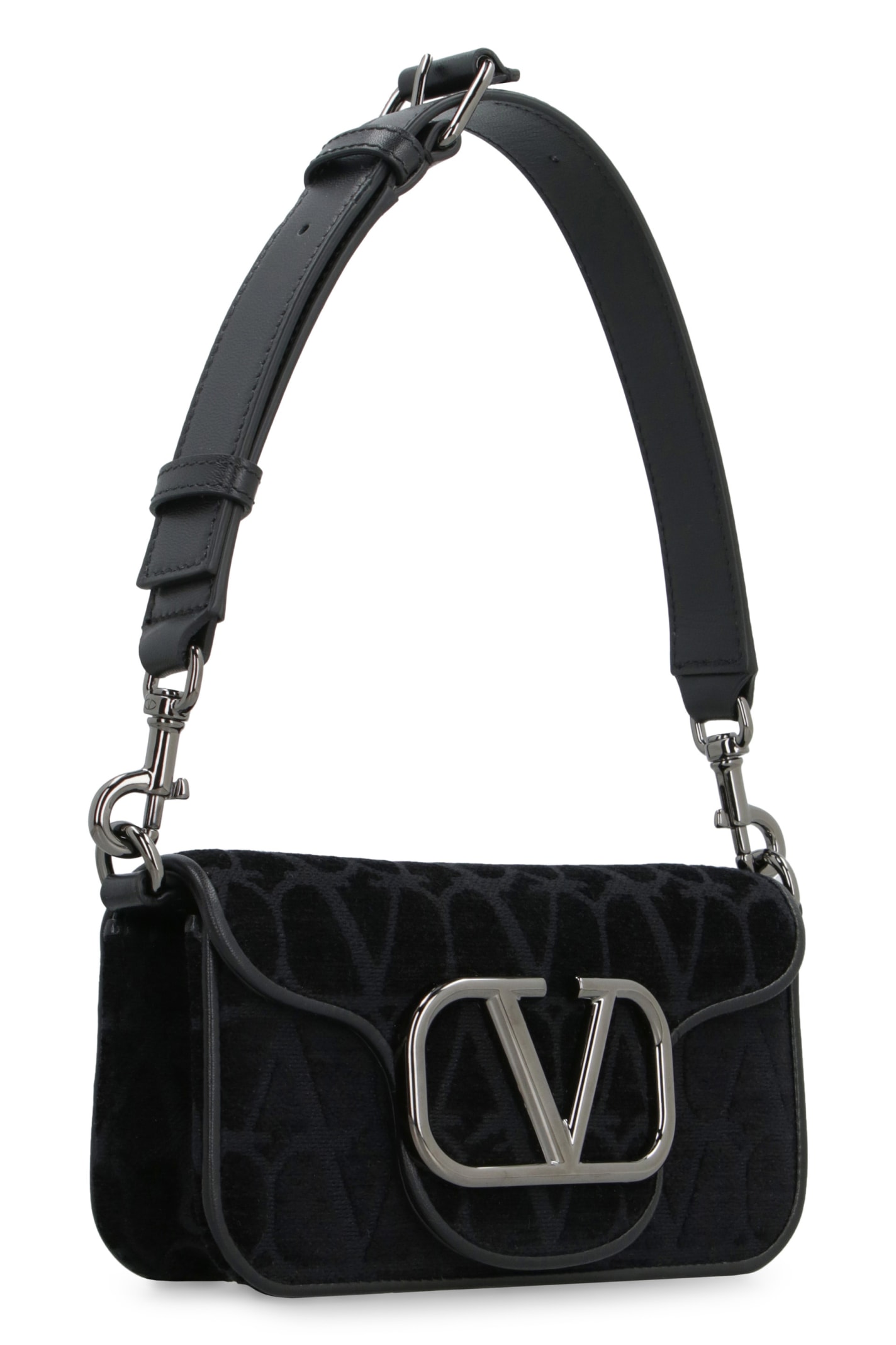 Shop Valentino Garavani - Locò Mini Crossbody Bag In Black