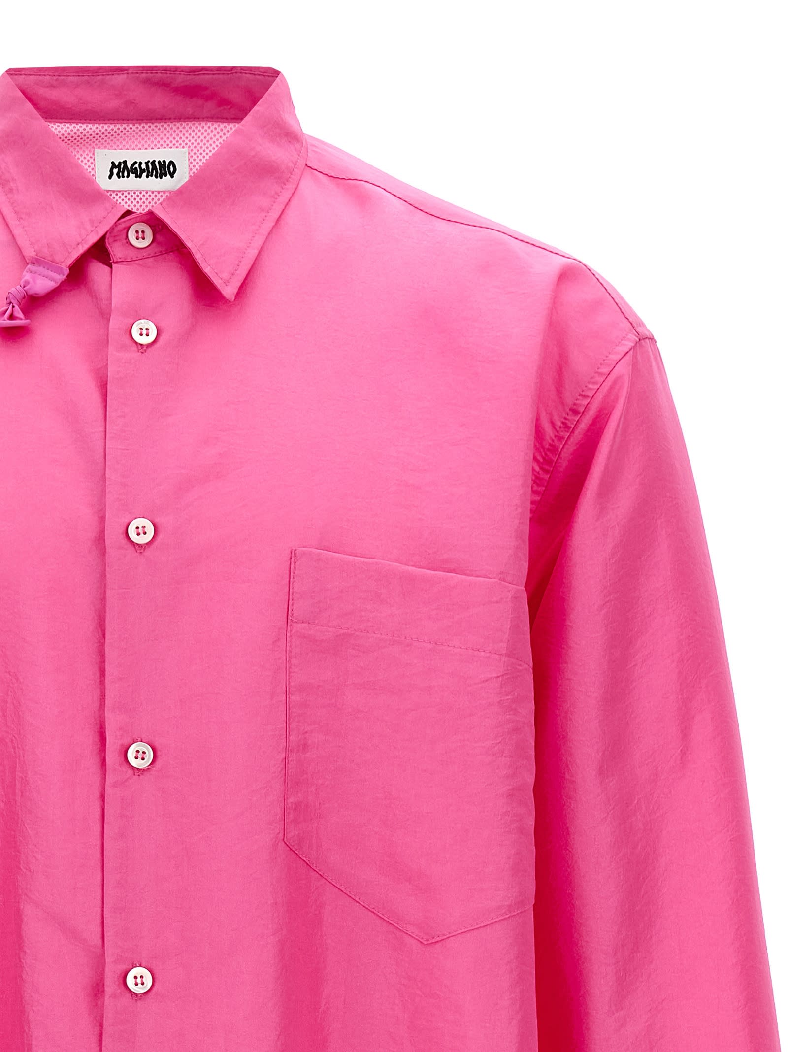 Magliano 'jesolo Shirt With Chest Pocket And Structured Collar' In Pink