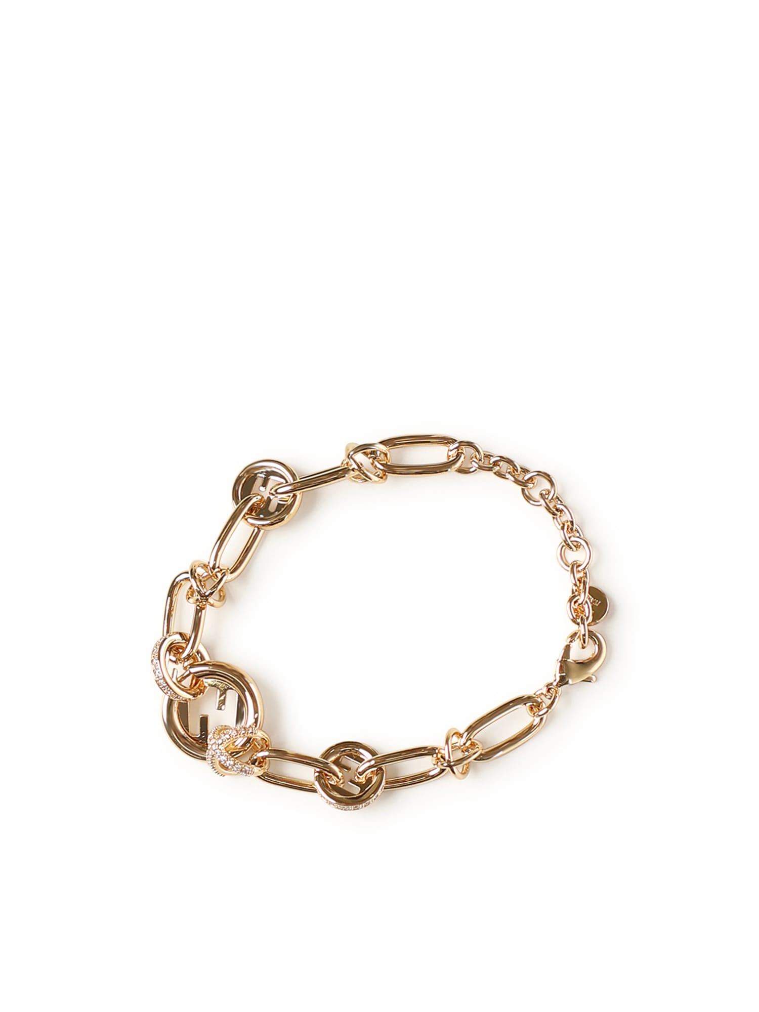Fendi Everround Chain Bracelet In Gold