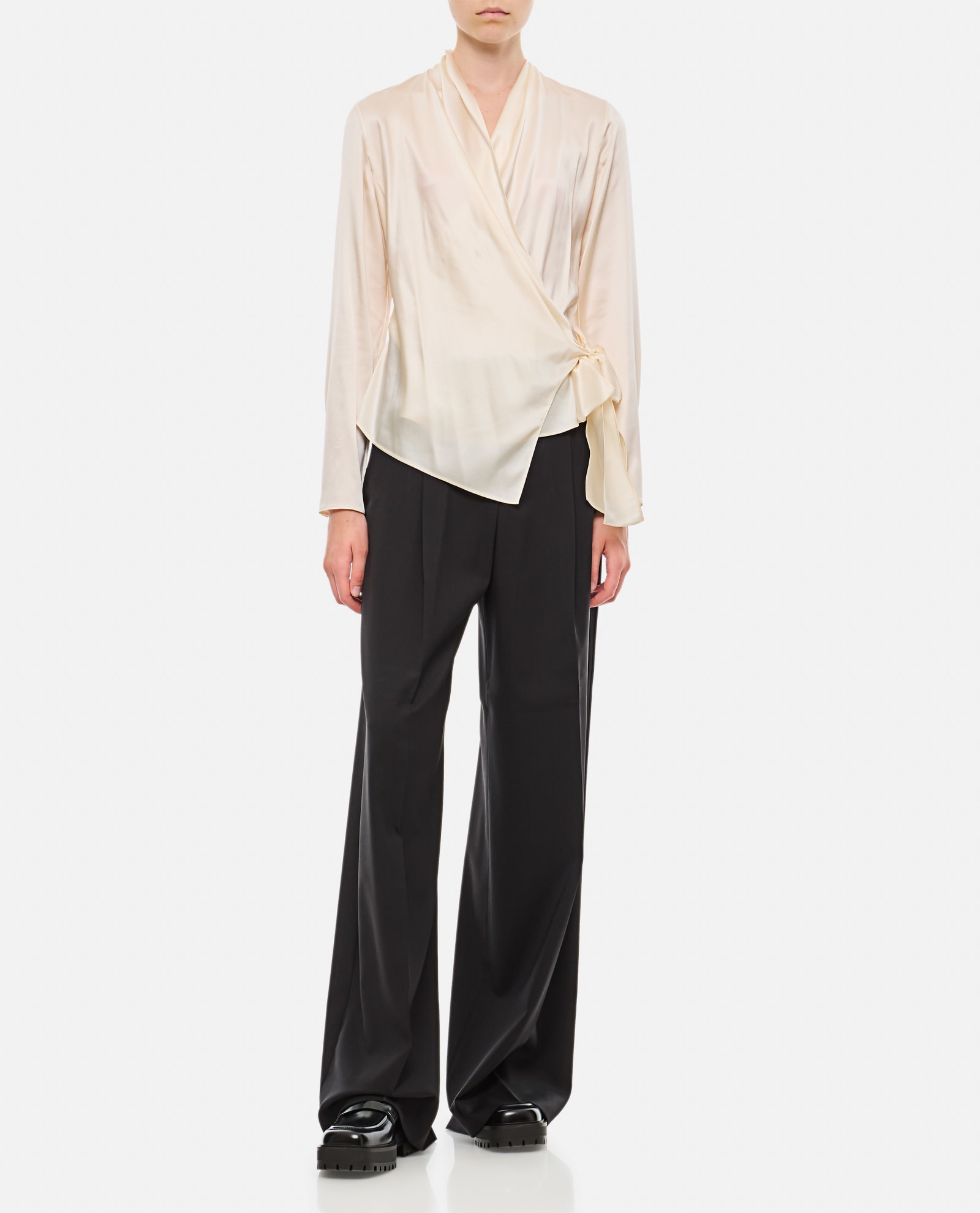 Shop Sportmax Vela Cropped Pants In Black