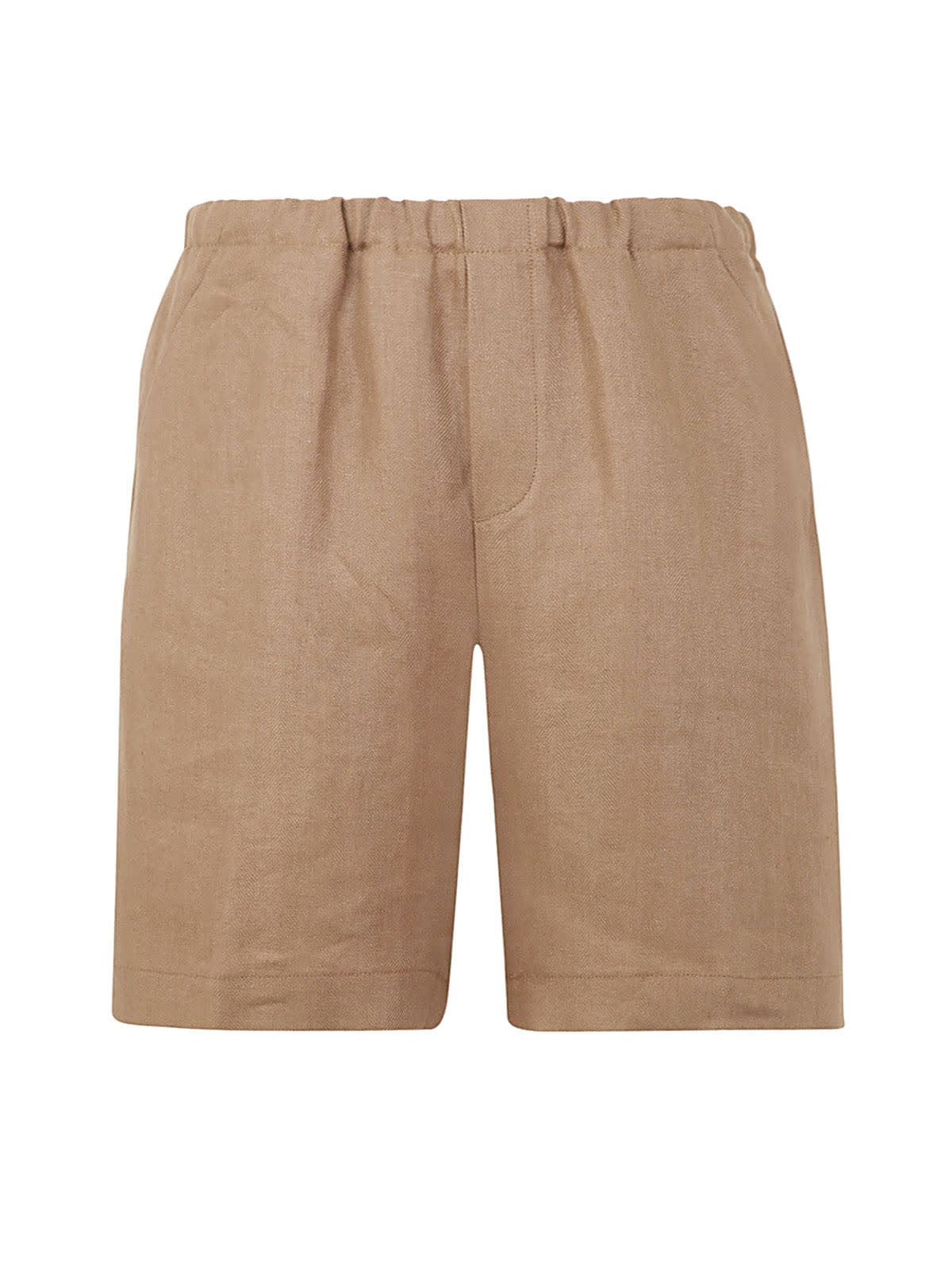 Nine In The Morning Alexios Short Man Trousers In Taupe