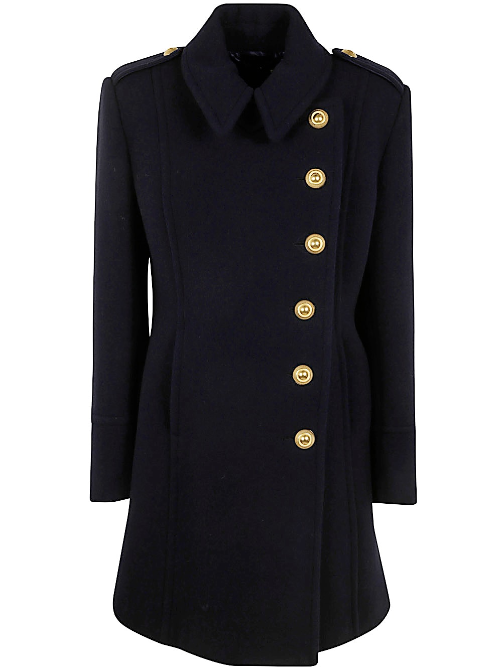 Shop Tom Ford Belt Coat In Navy