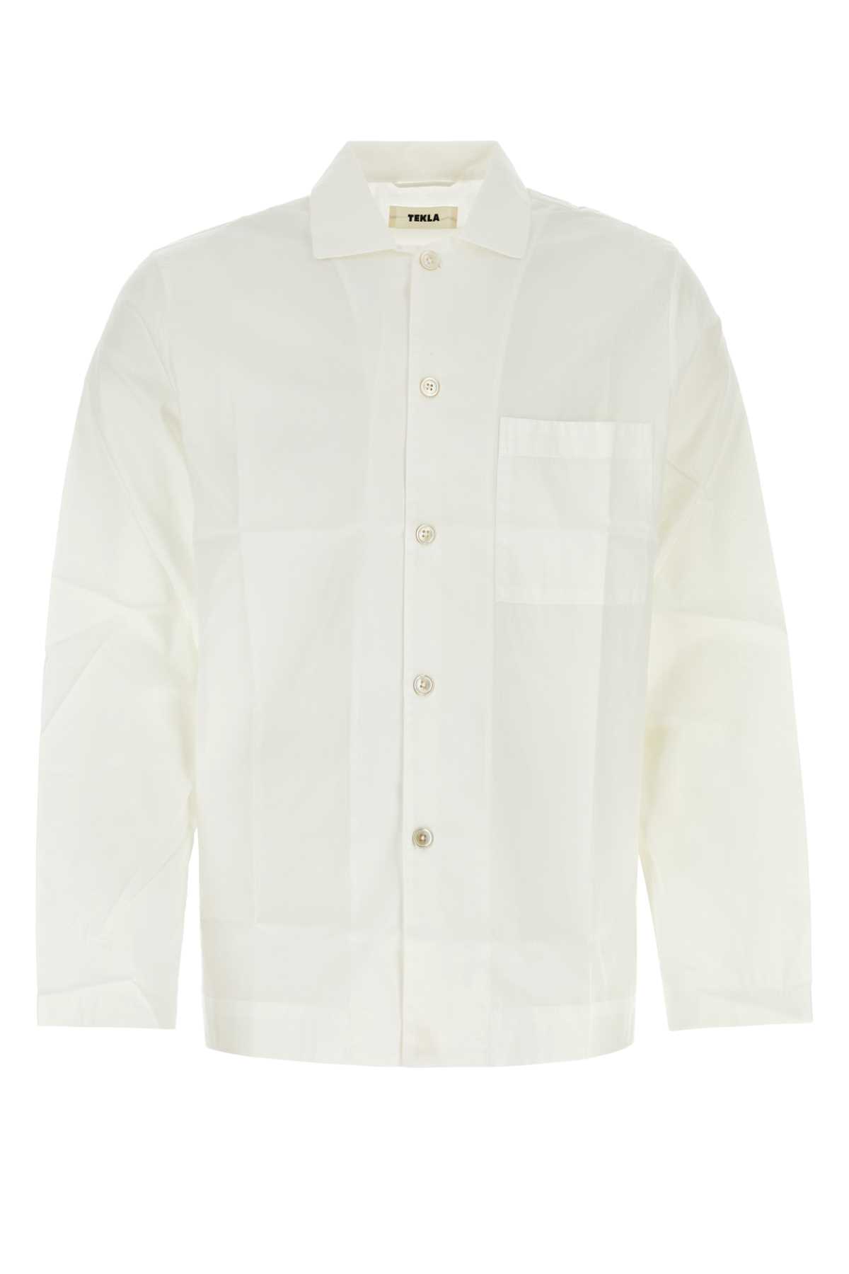 White Cotton Pyjama Shirt