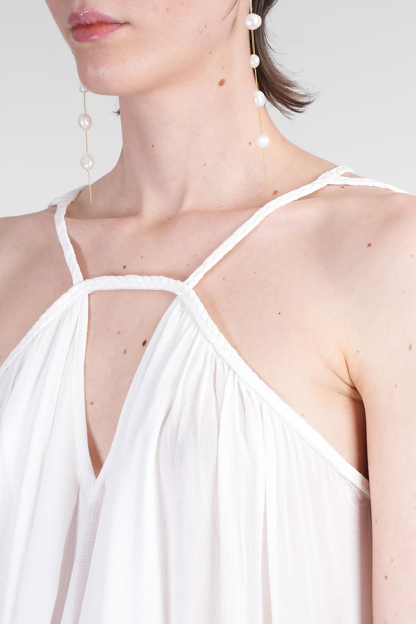 Cult Gaia Open-back Maxi Dress In White