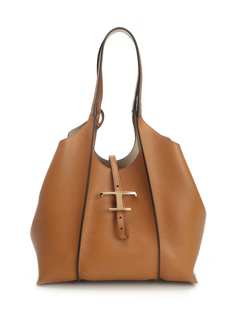 Tod's Tsb Shopping Pend. T Piccola Shoulder Bags Brown In Brown