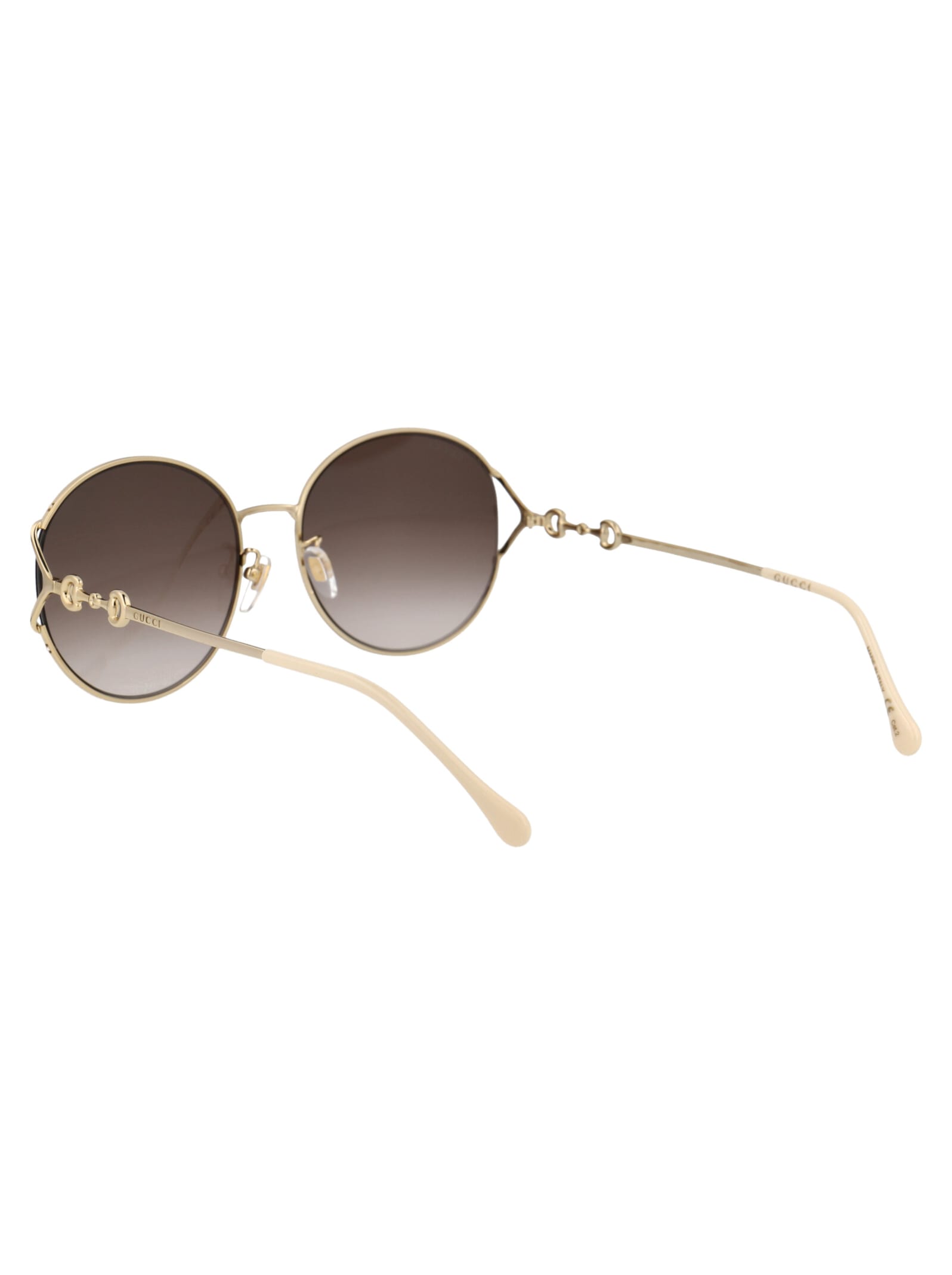 Shop Gucci Gg1017sk Sunglasses In 003 Gold Gold Brown