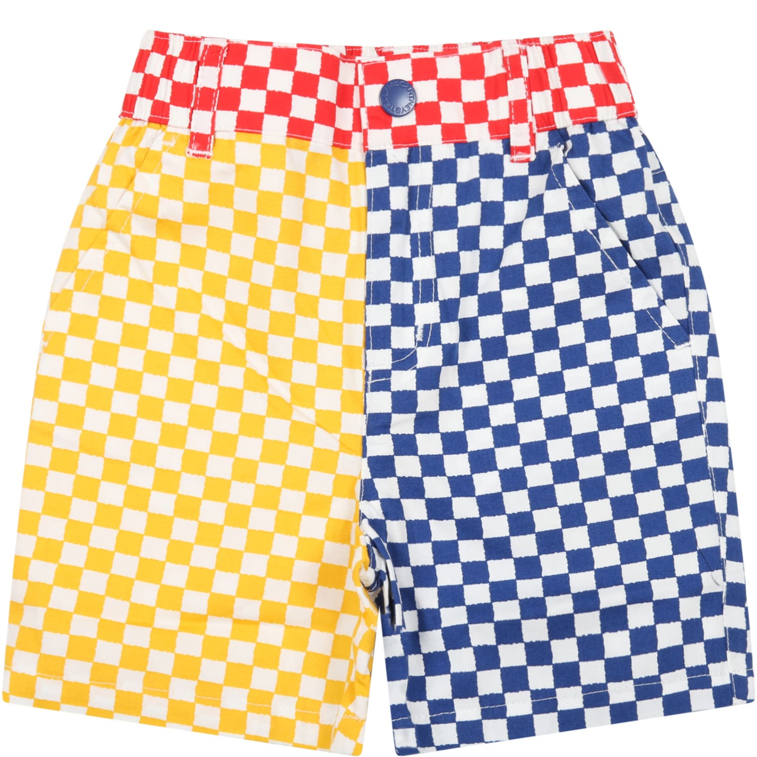 Stella McCartney Kids Multicolor Shorts For Baby Boy With Patch Logo