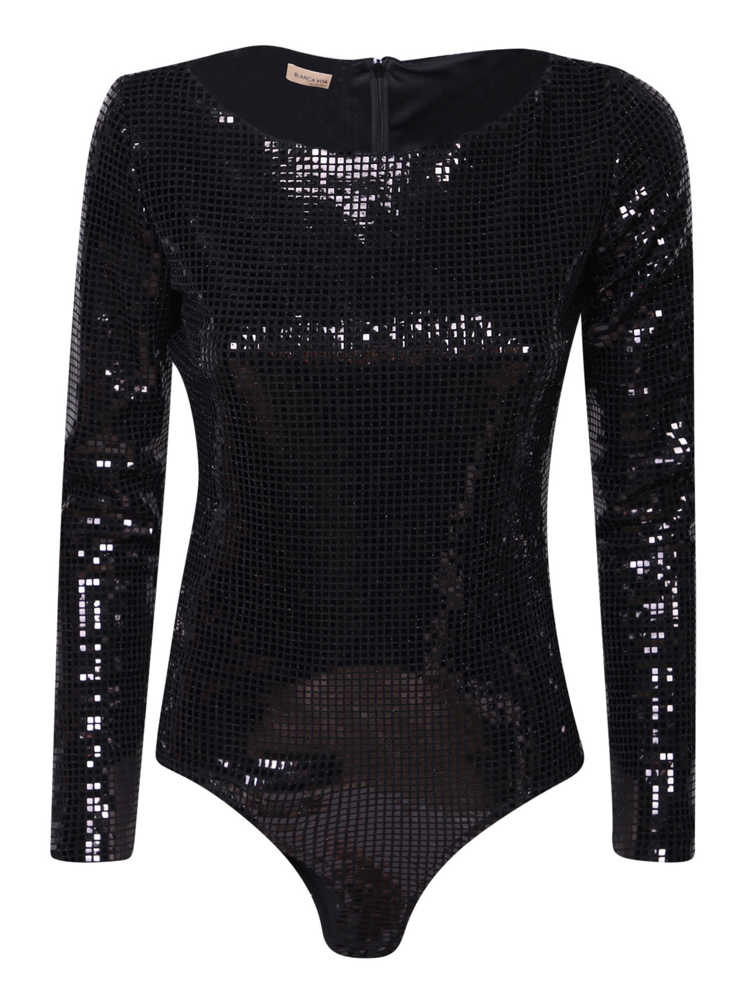 Bromelia Black Bodysuit