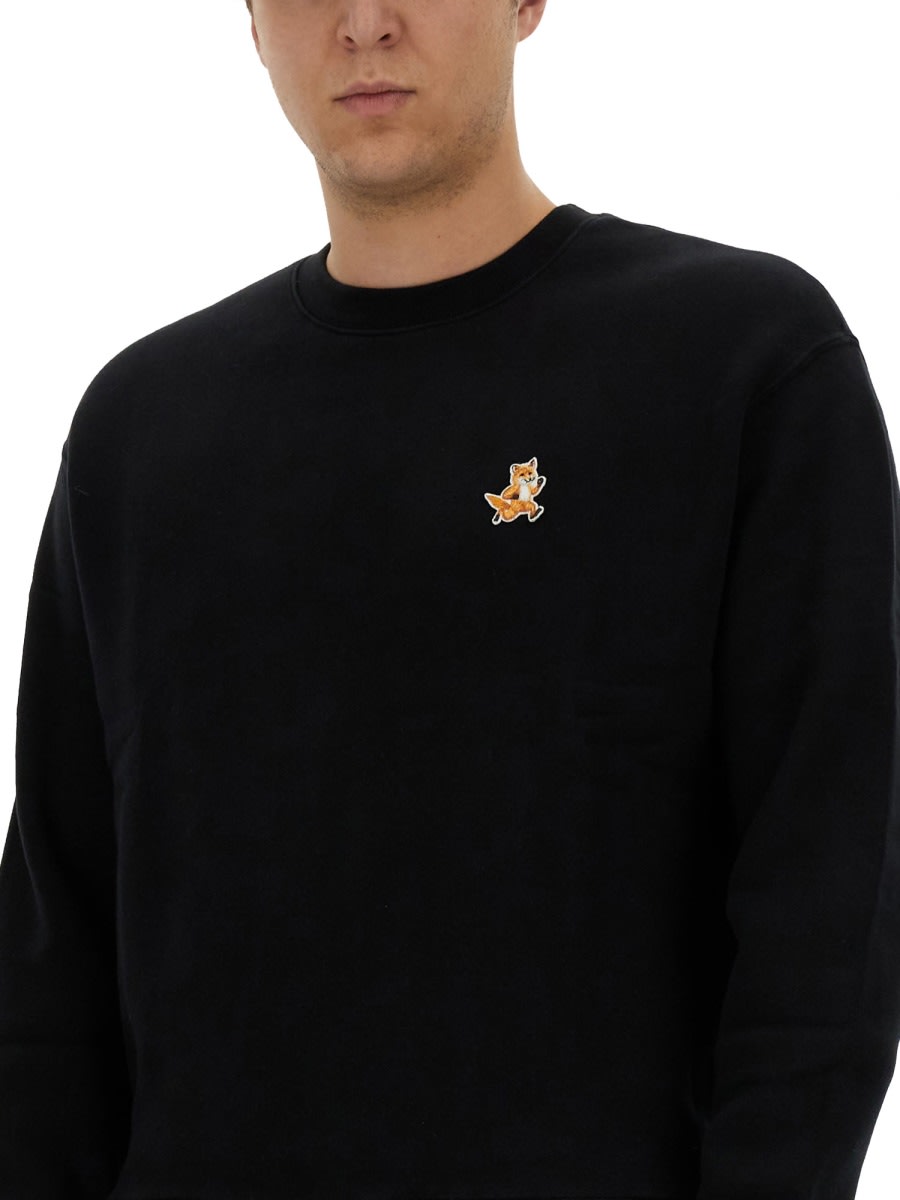 Shop Maison Kitsuné Speedy Fox Sweatshirt In Black