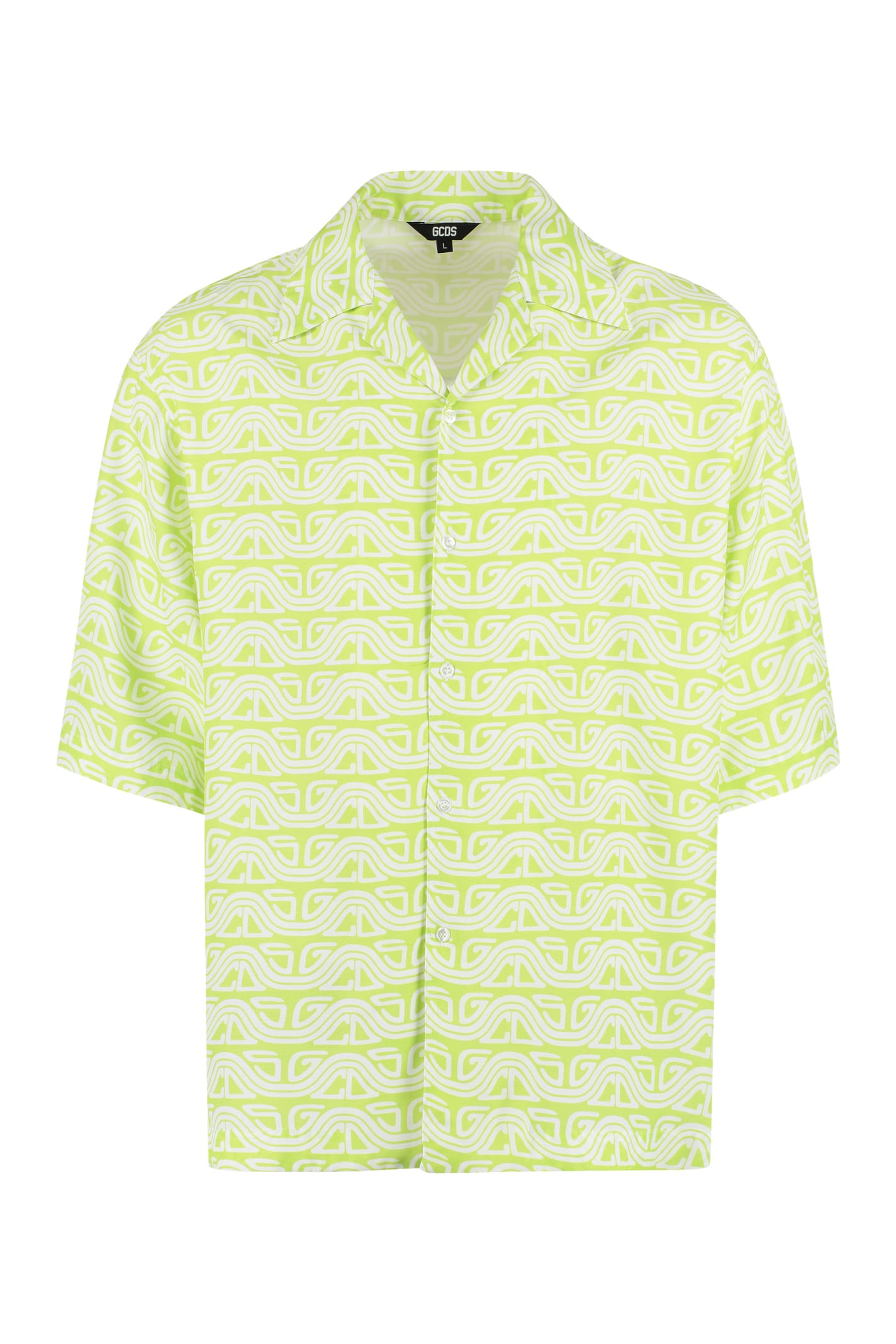 Shop Gcds Printed Short Sleeved Shirt In Multicolor