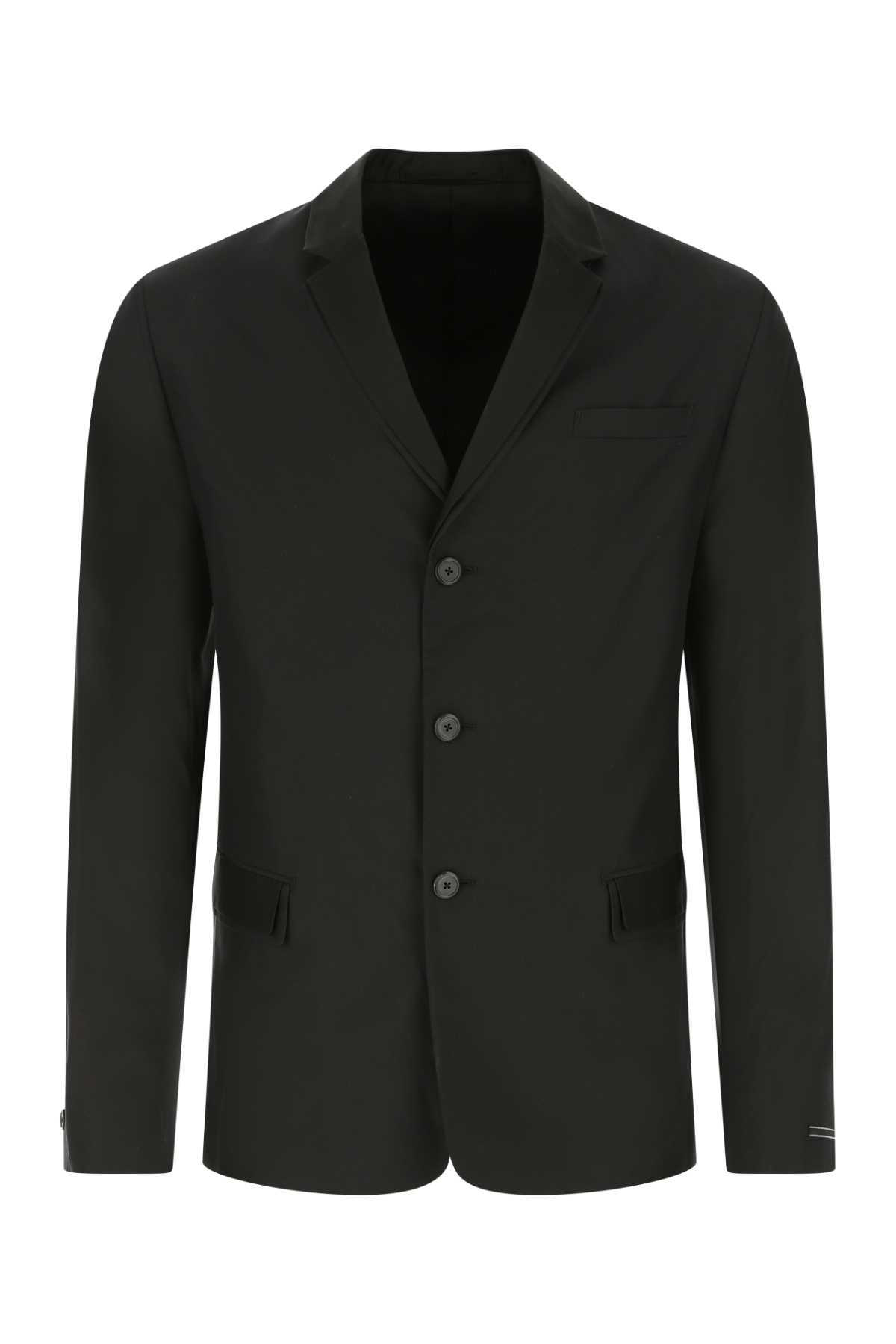 Prada Black Silk Blazer