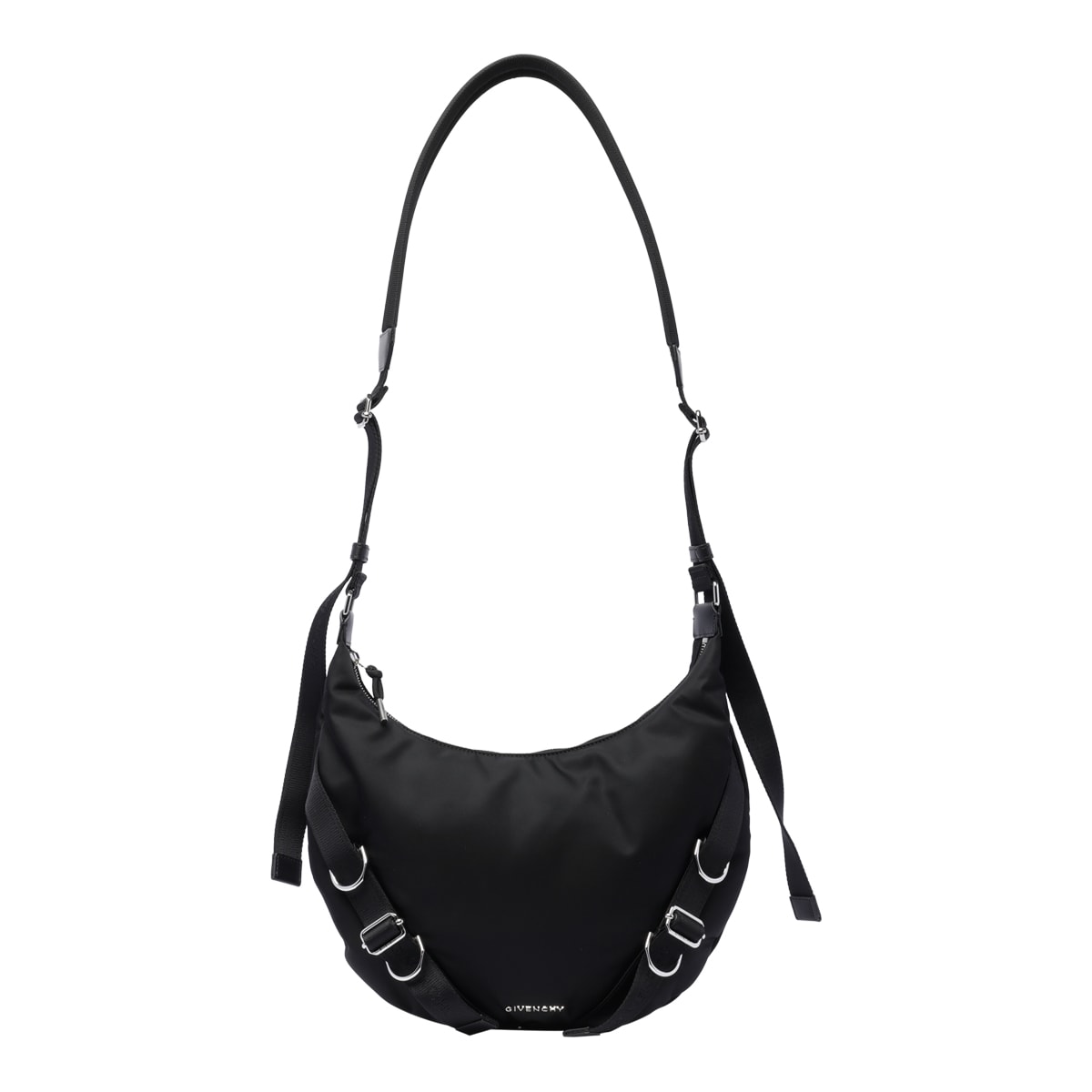 Shop Givenchy Voyou Crossbody Nylon Bag In Black