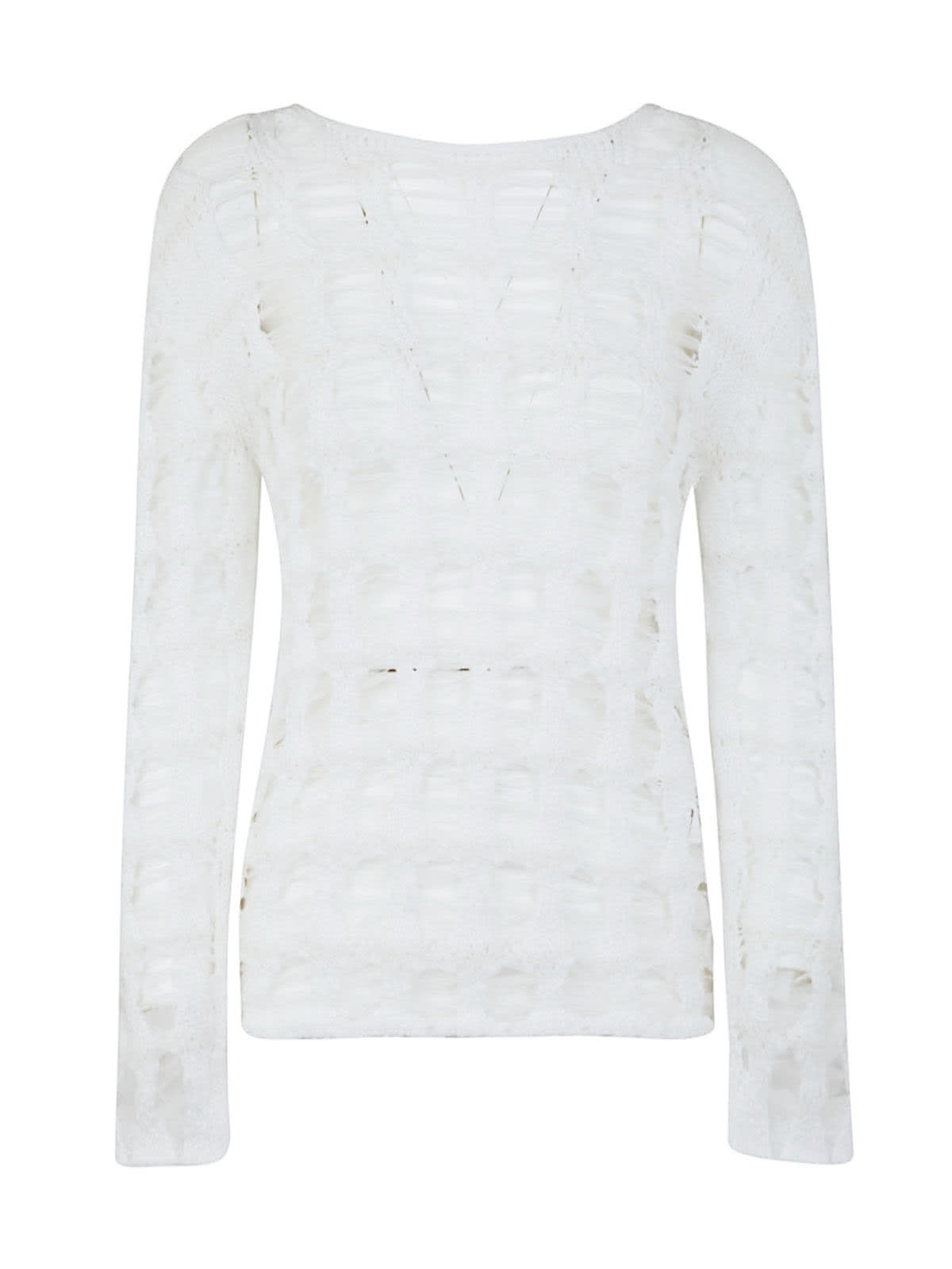 Shop Comme Des Garçons Ladies Sweater In Off White