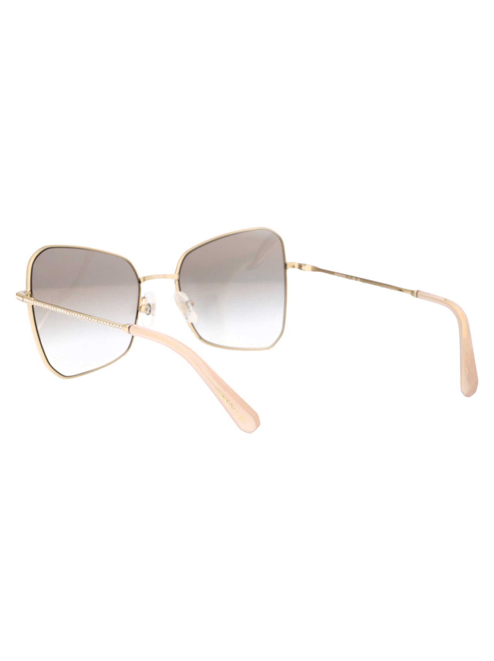 Shop Swarovski 0sk7008 Sunglasses In 401311 Pale Gold