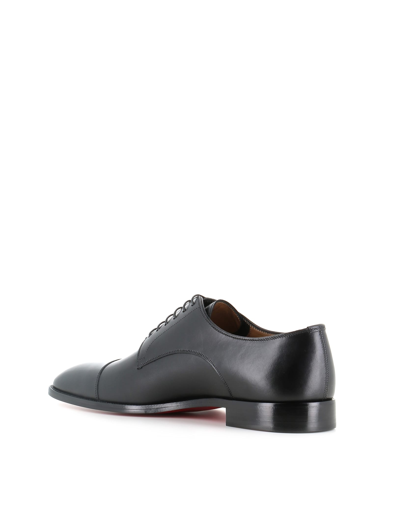 Christian Louboutin Derby Top 5 Flat In Black