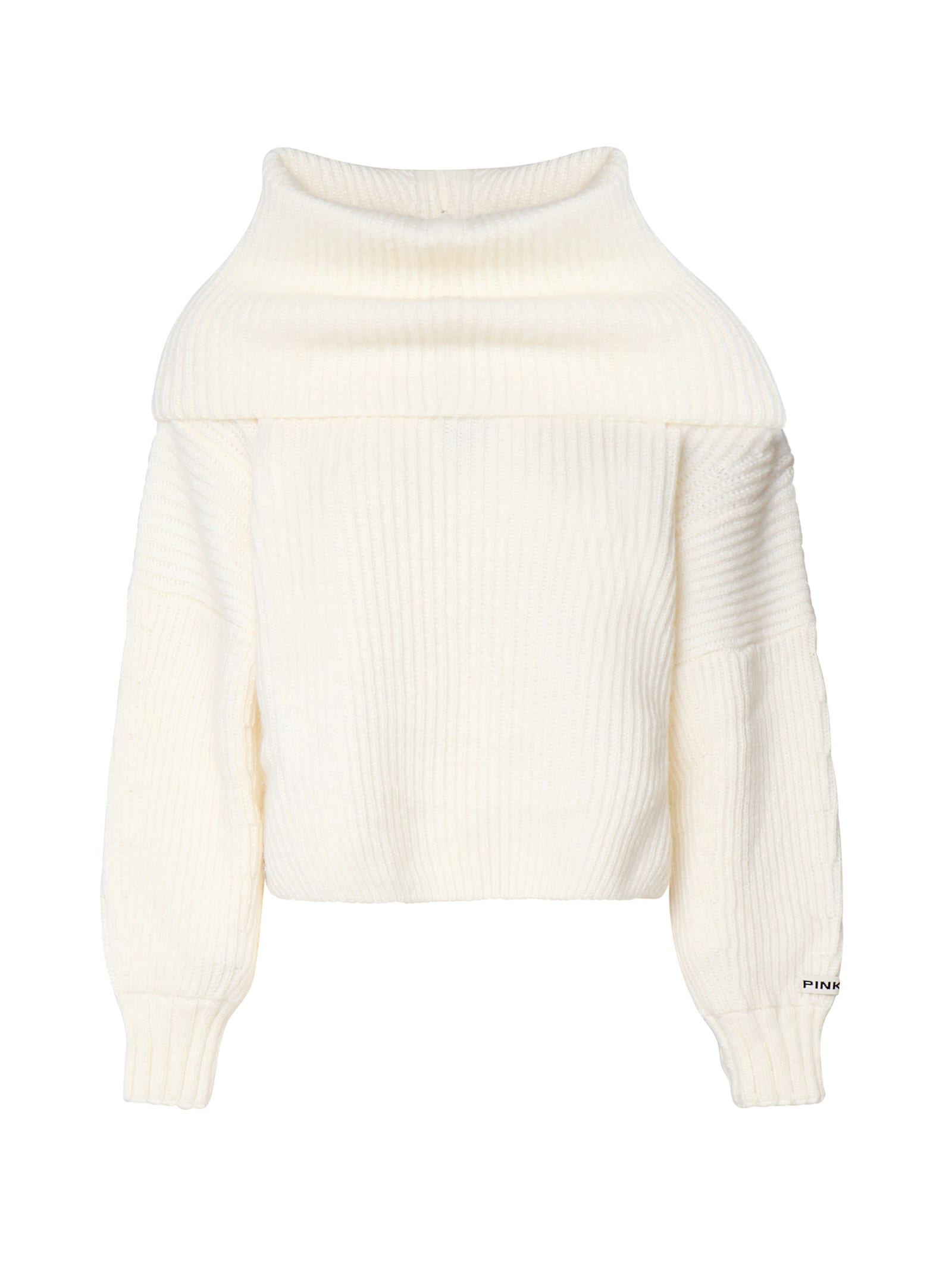 Shop Pinko Sphynx Knit In White