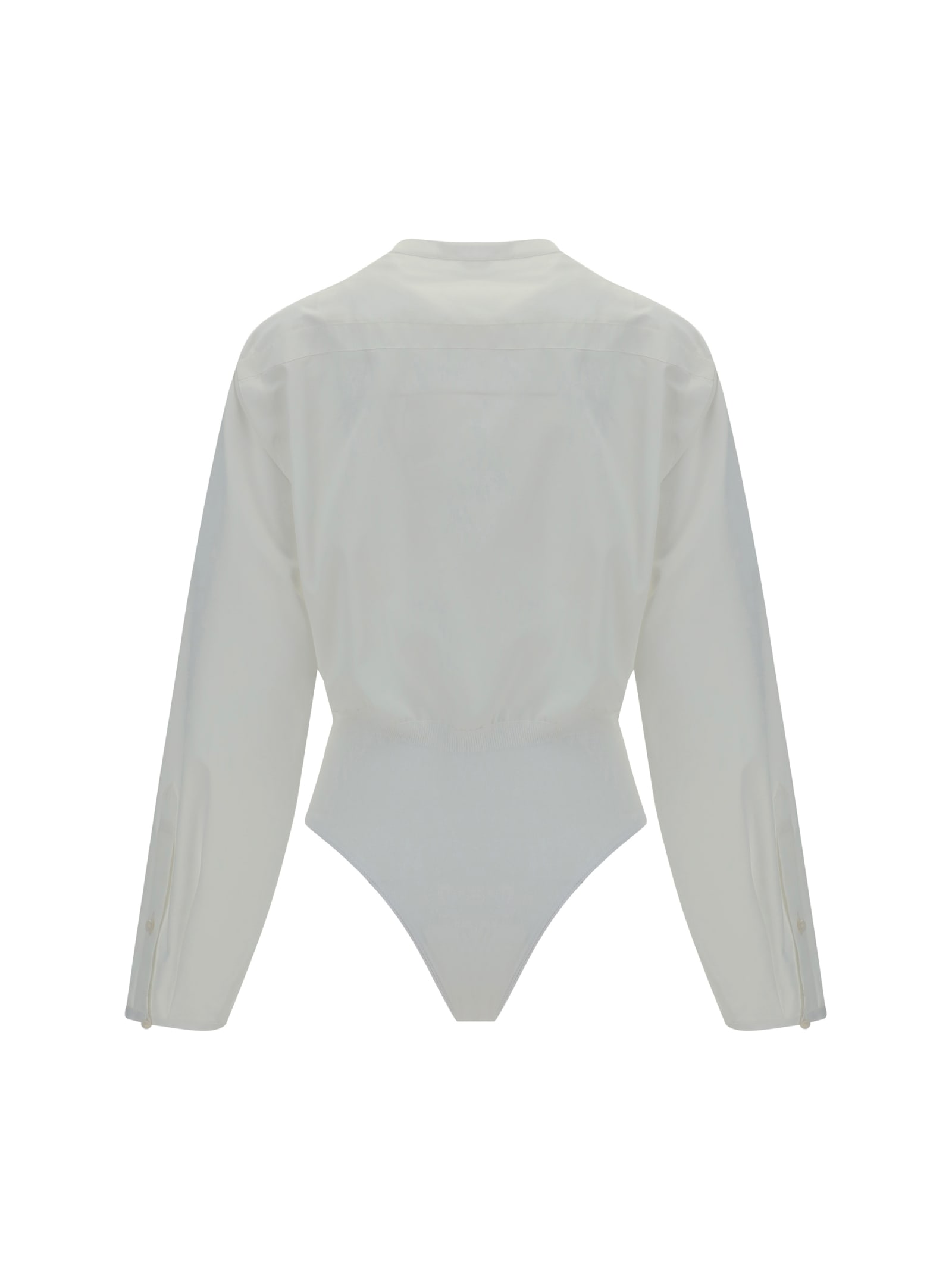 Shop Alaïa Bodysuit In White