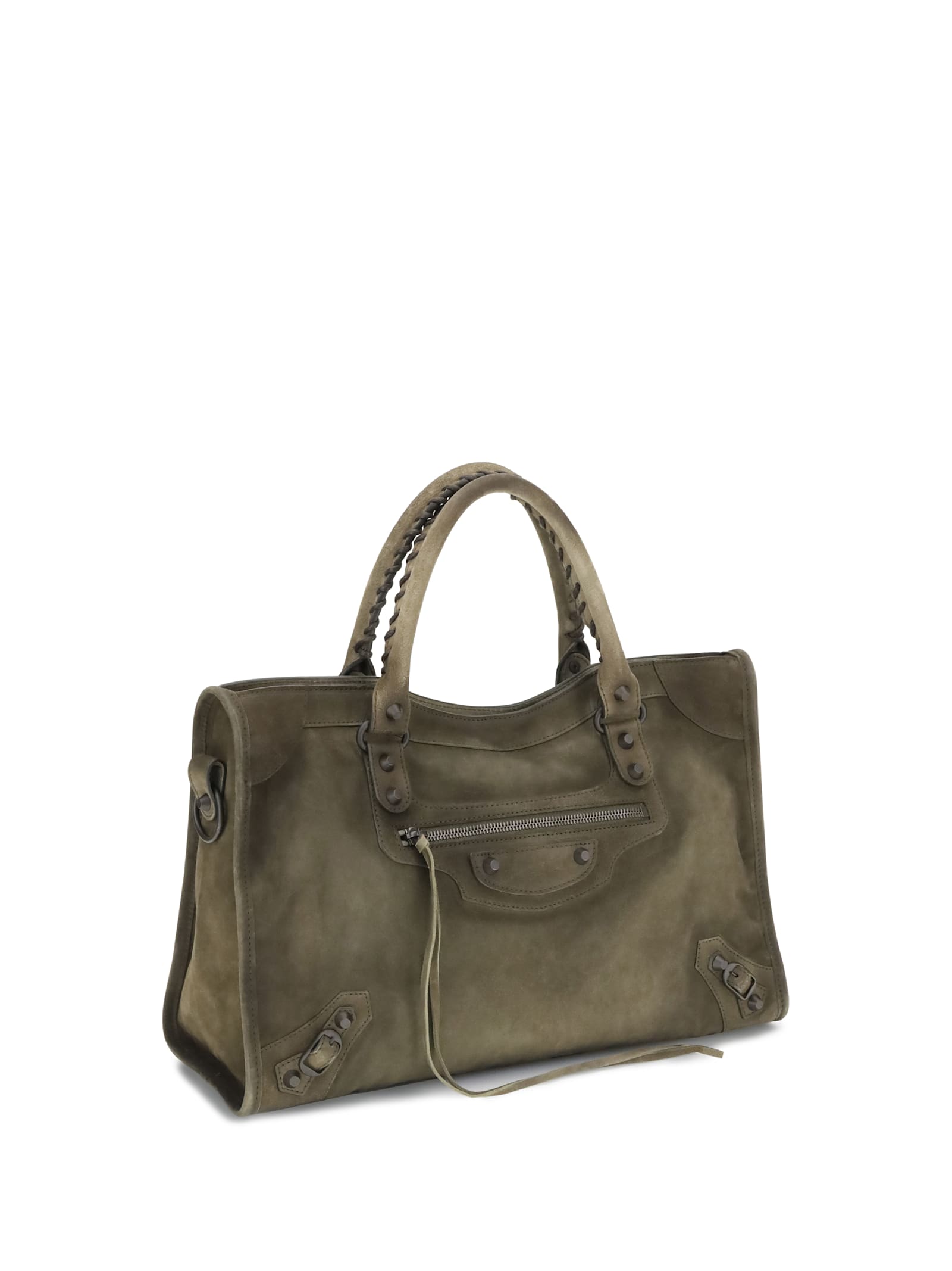 Balenciaga Suede Le City Medium Handbag