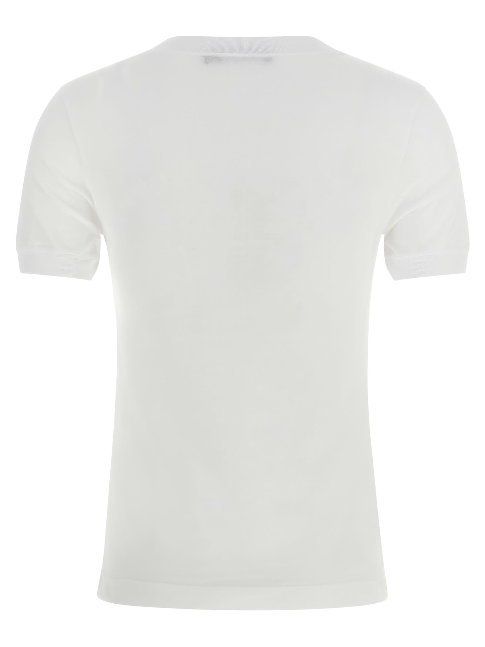 Dolce & Gabbana Cotton Crewneck T-shirt In White