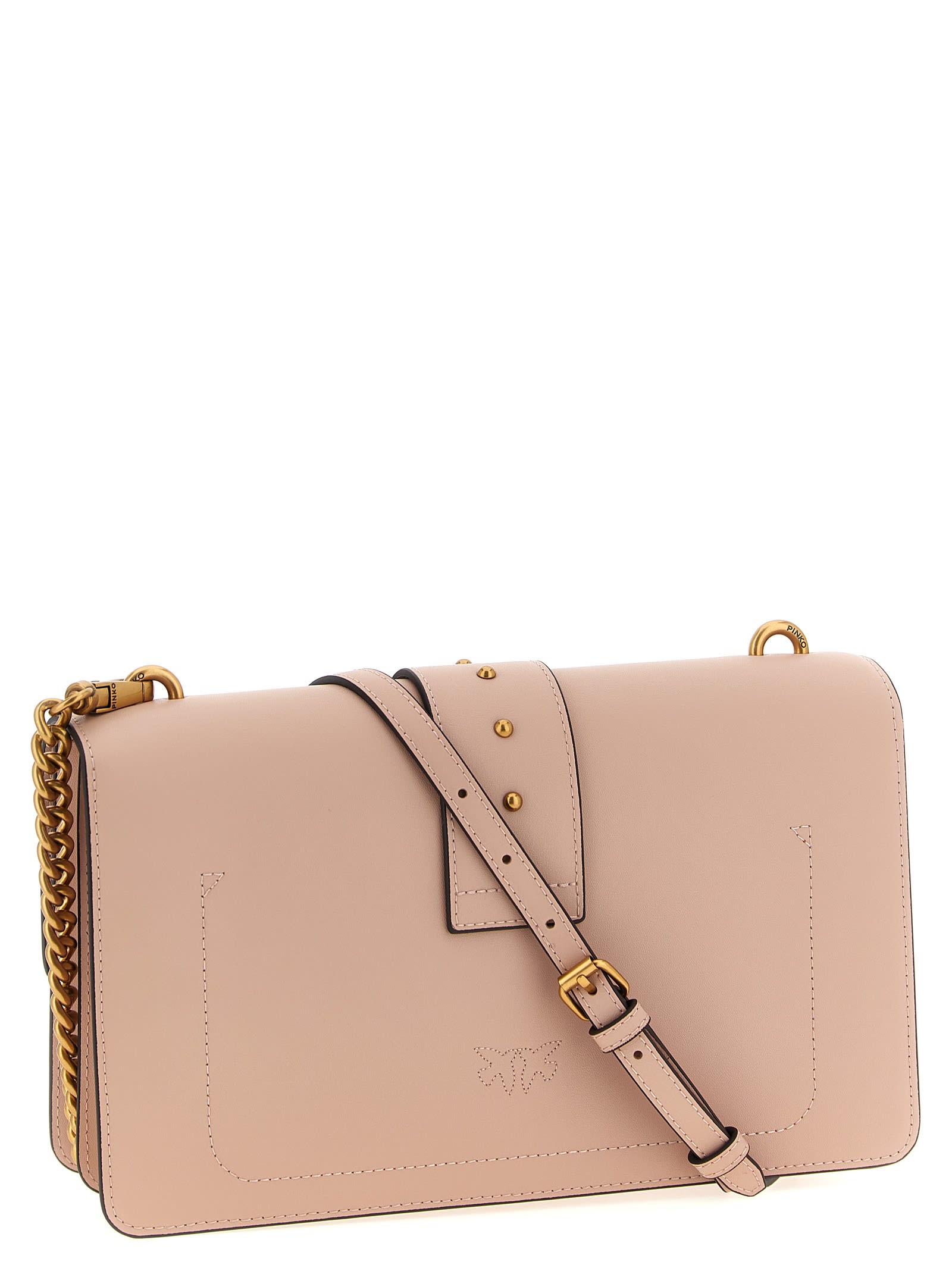 Pinko Love One Classic Crossbody Bag In Pink