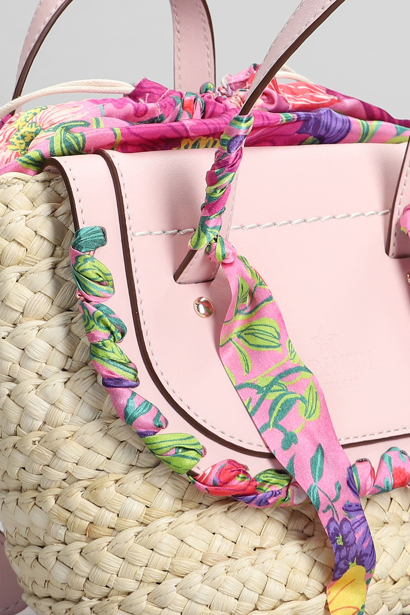 Cuba Lab Handbag With Woven Straw Base