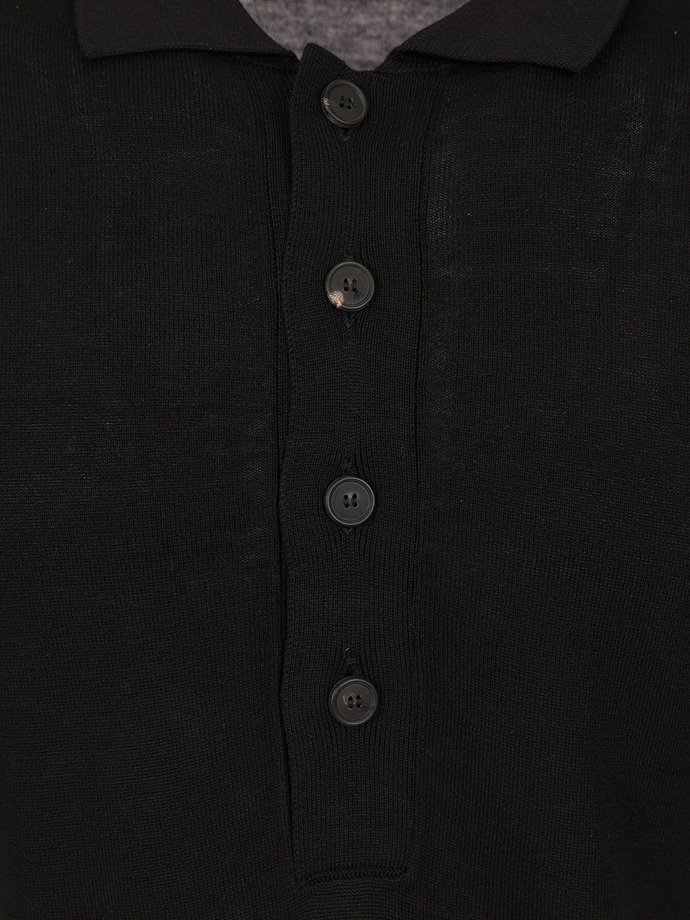 Shop Tagliatore Silk And Viscose Polo In Black