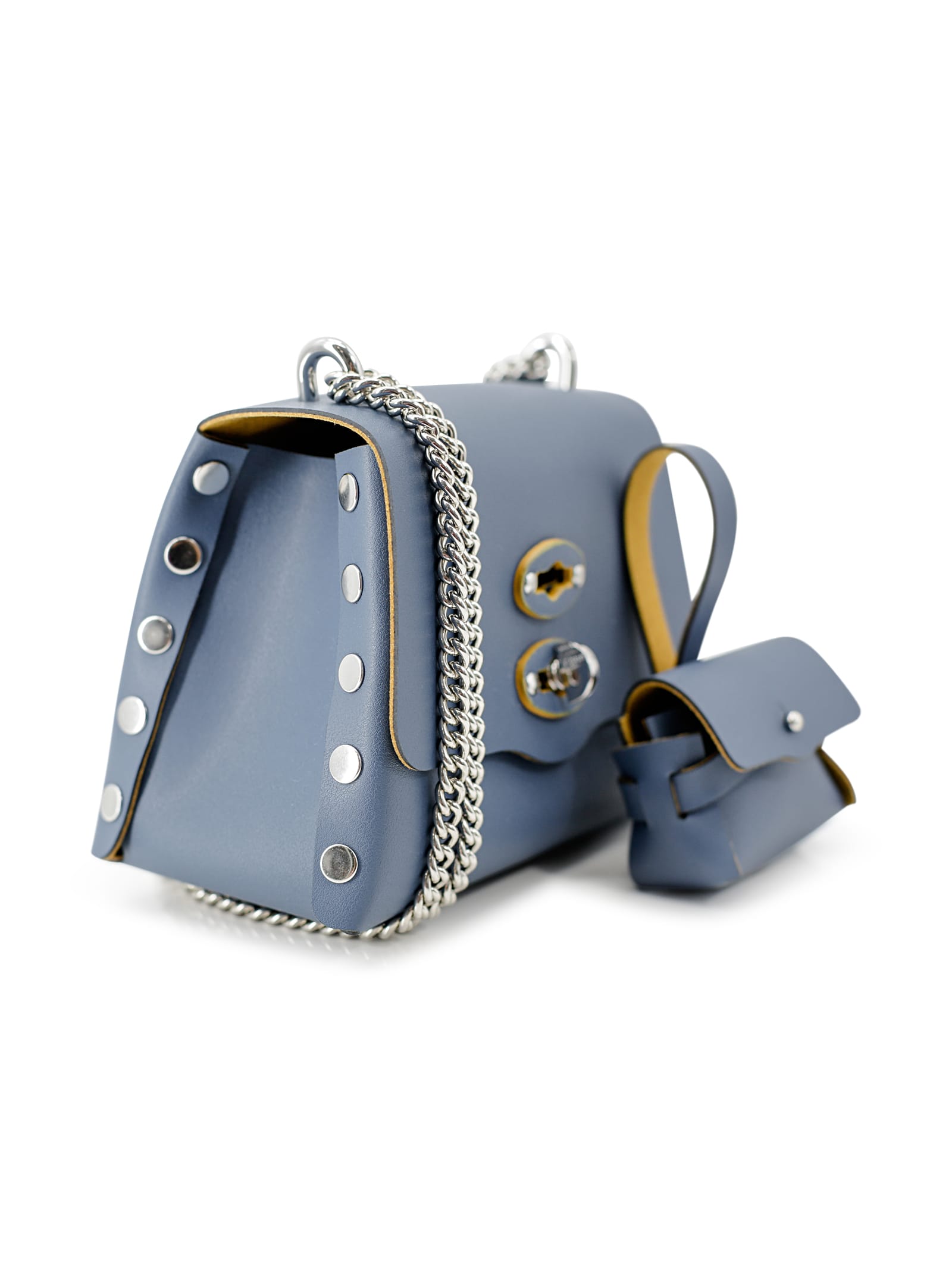 Shop Zanellato Postina Amar Shoulder Bag In Blue