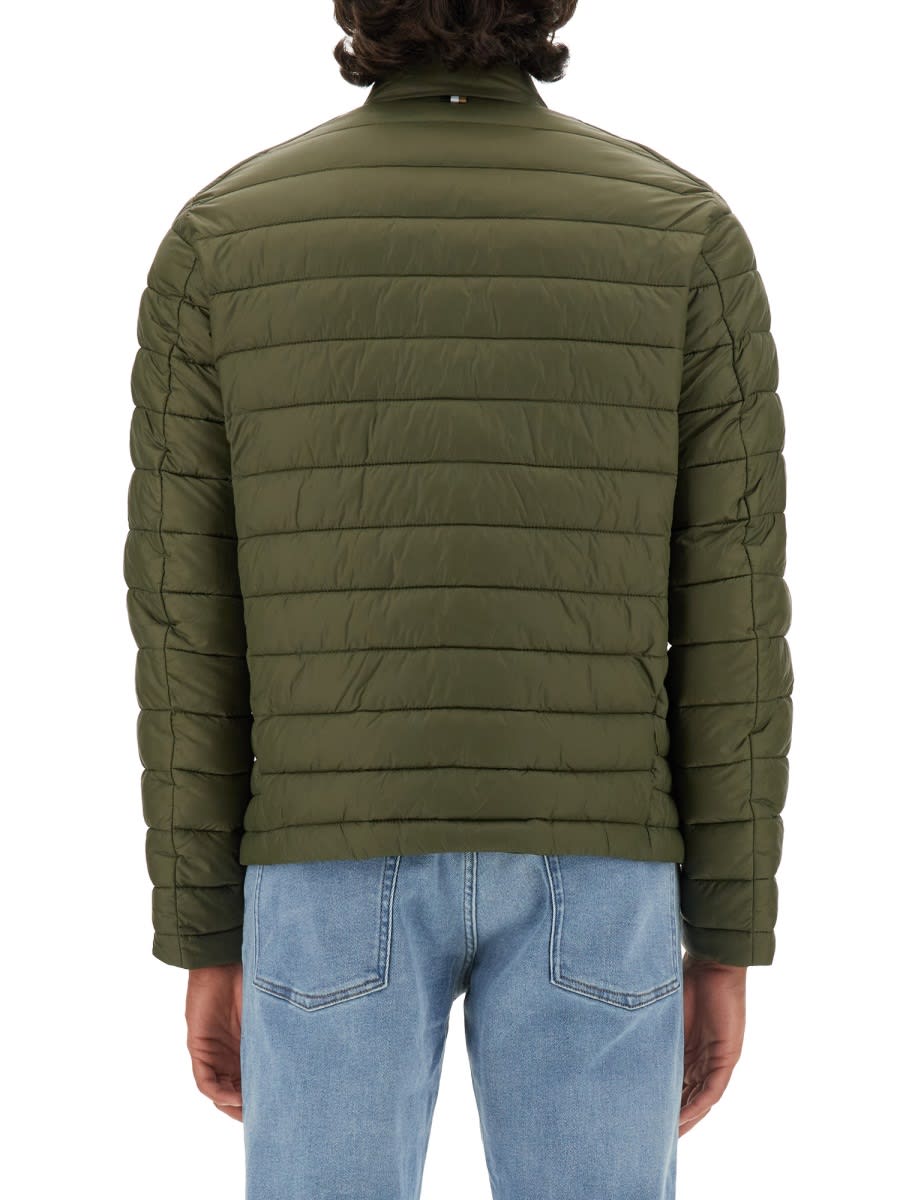 Shop Hugo Boss Jacket With Logo In Green