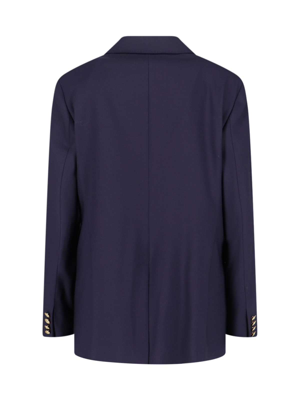 Polo Ralph Lauren Double-breasted Wool Blazer In Blue