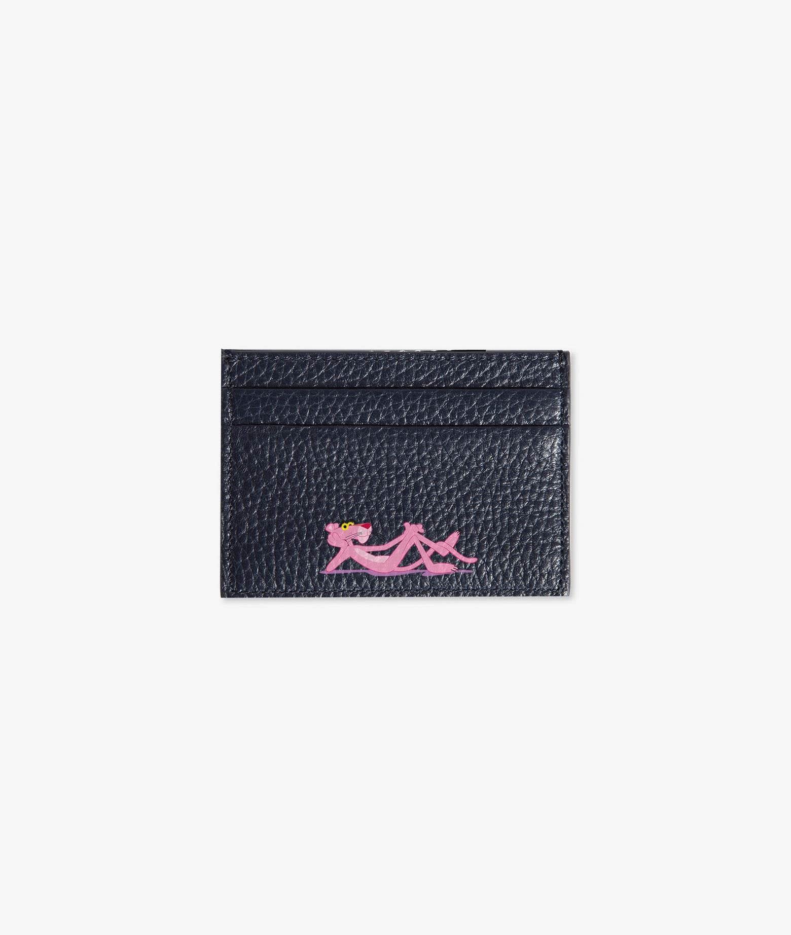 Larusmiani Card Holder Pink Panther Wallet In Navy