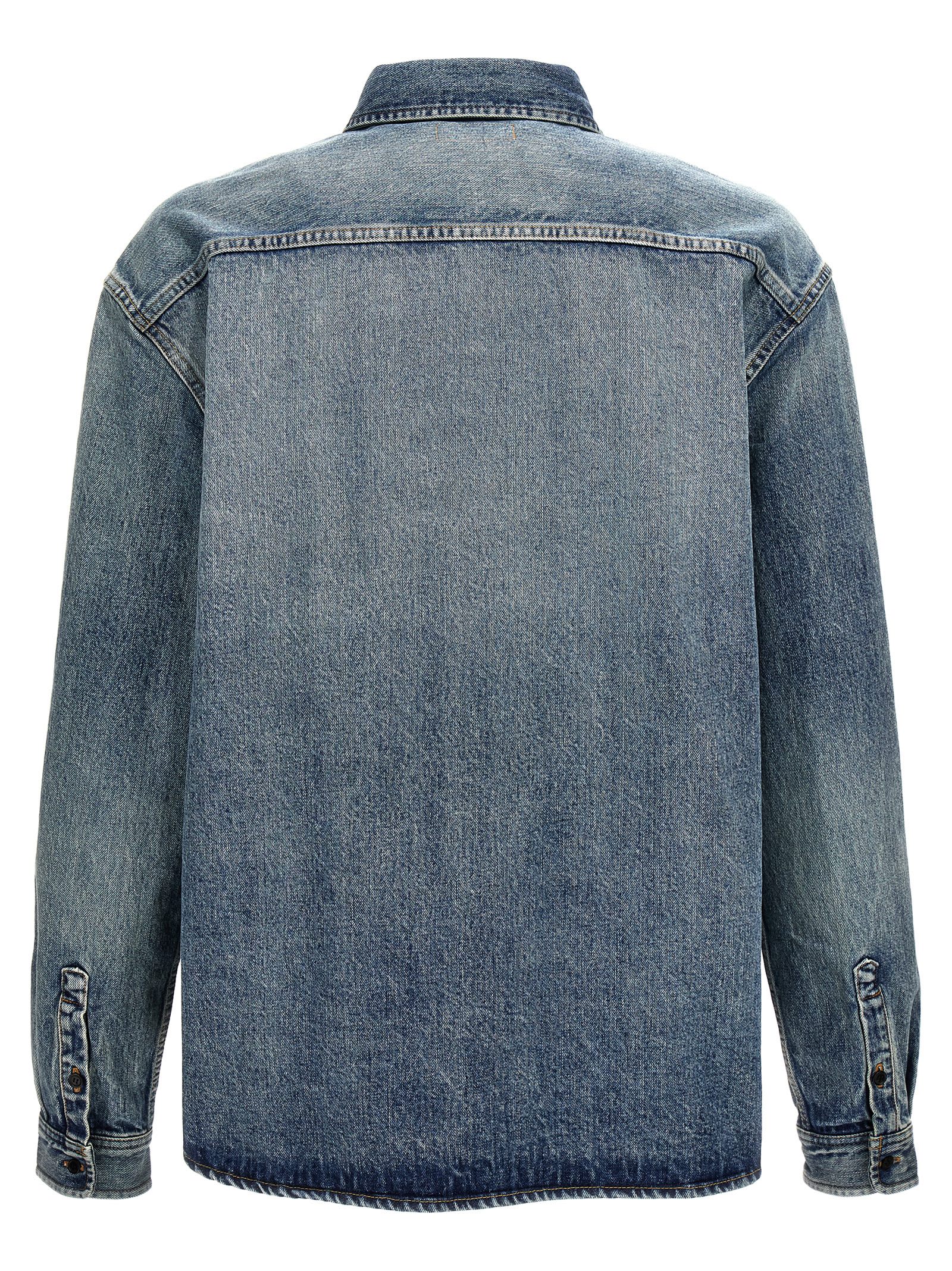 Shop Saint Laurent Denim Shirt In Blue