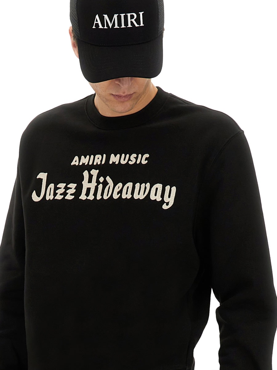 Amiri Jazz Hideaway Sweatshirt In Black