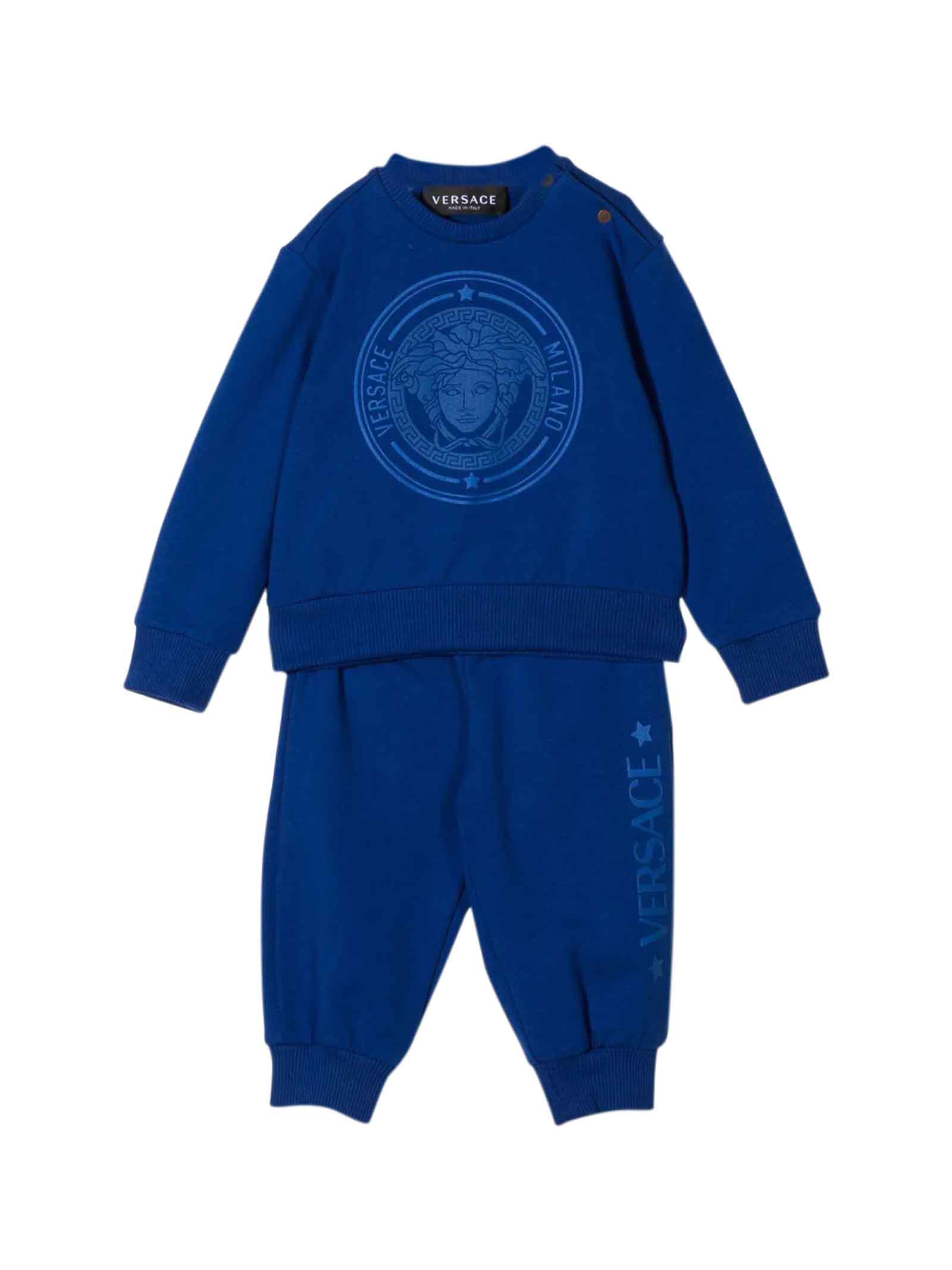 Versace Blue Jumpsuit Set Kids